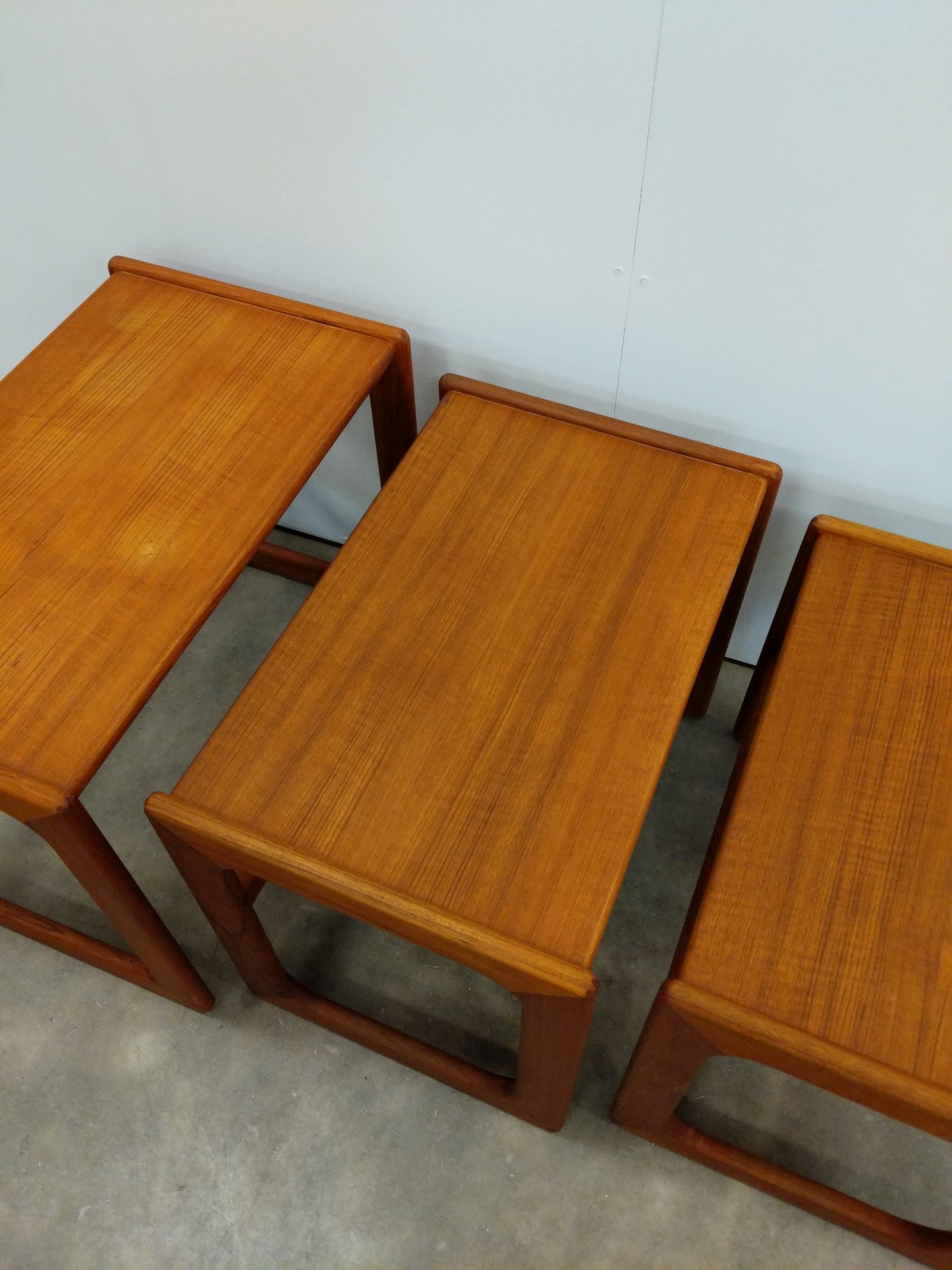 Set of Vintage Danish Modern Teak Nesting Tables by Salin Nyborg