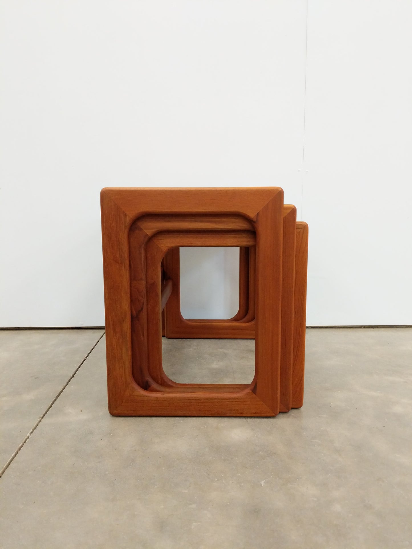 Set of Vintage Danish Modern Teak Nesting Tables by Salin Nyborg