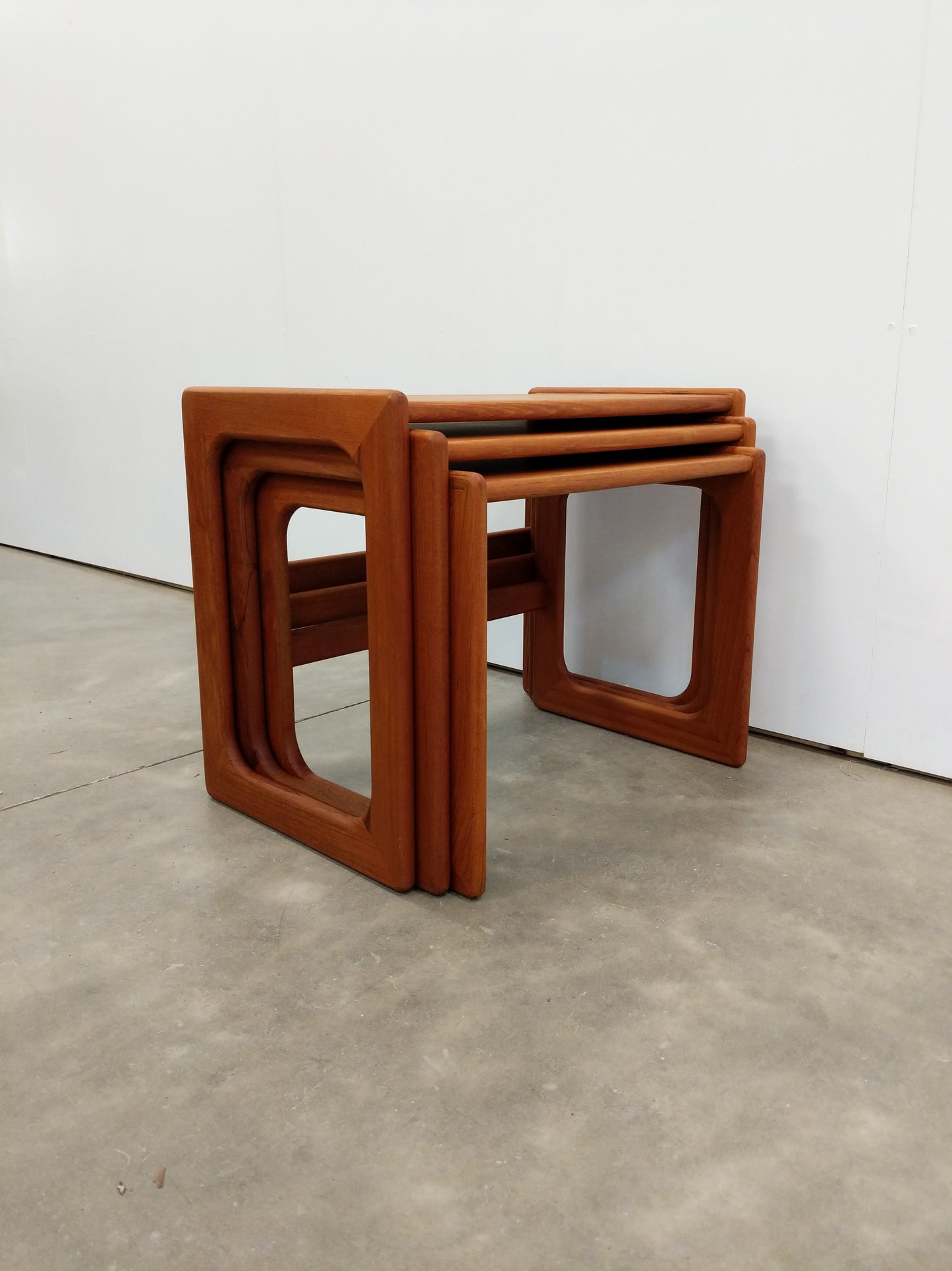 Set of Vintage Danish Modern Teak Nesting Tables by Salin Nyborg