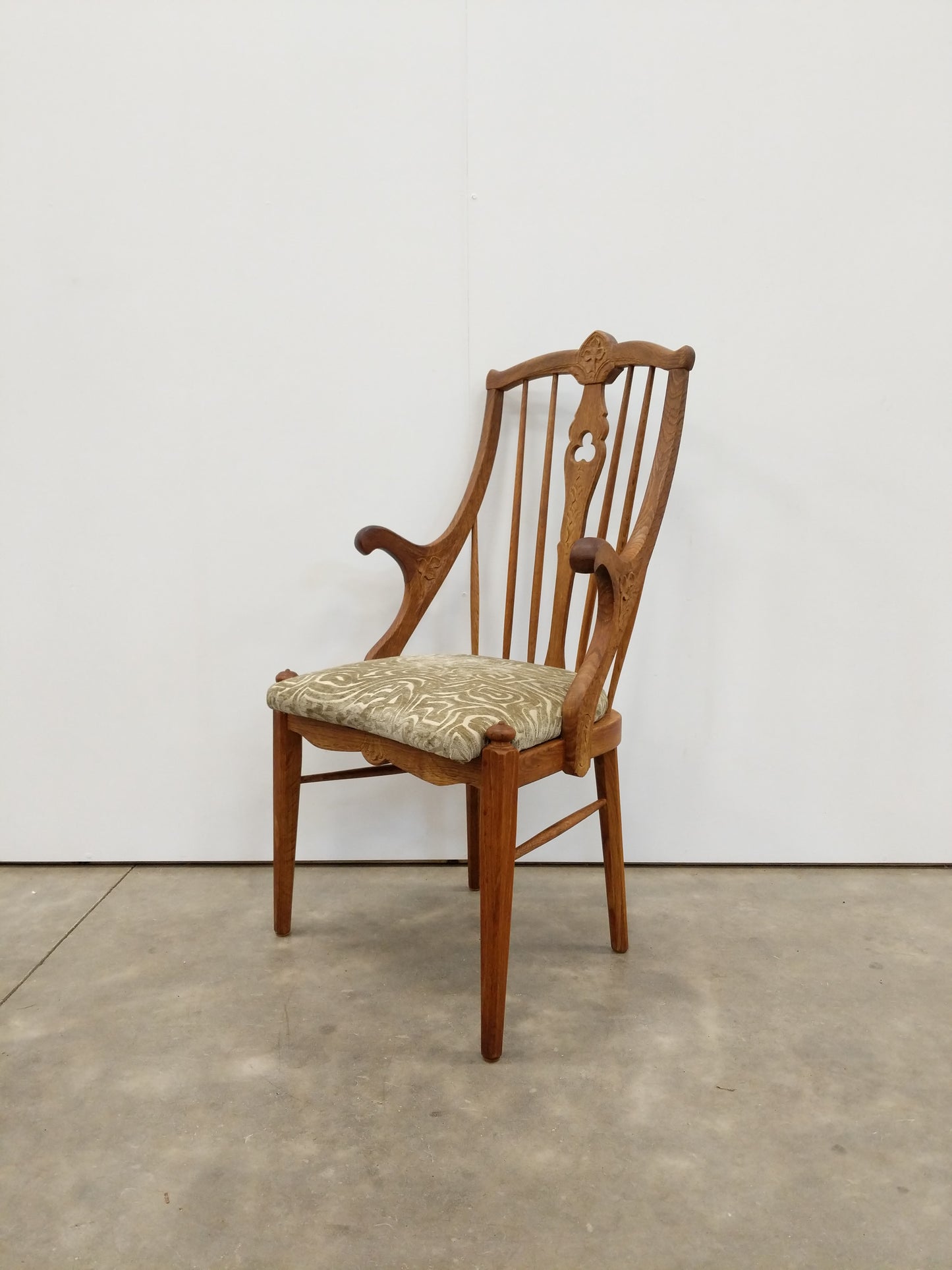 Antique Danish Oak Armchair