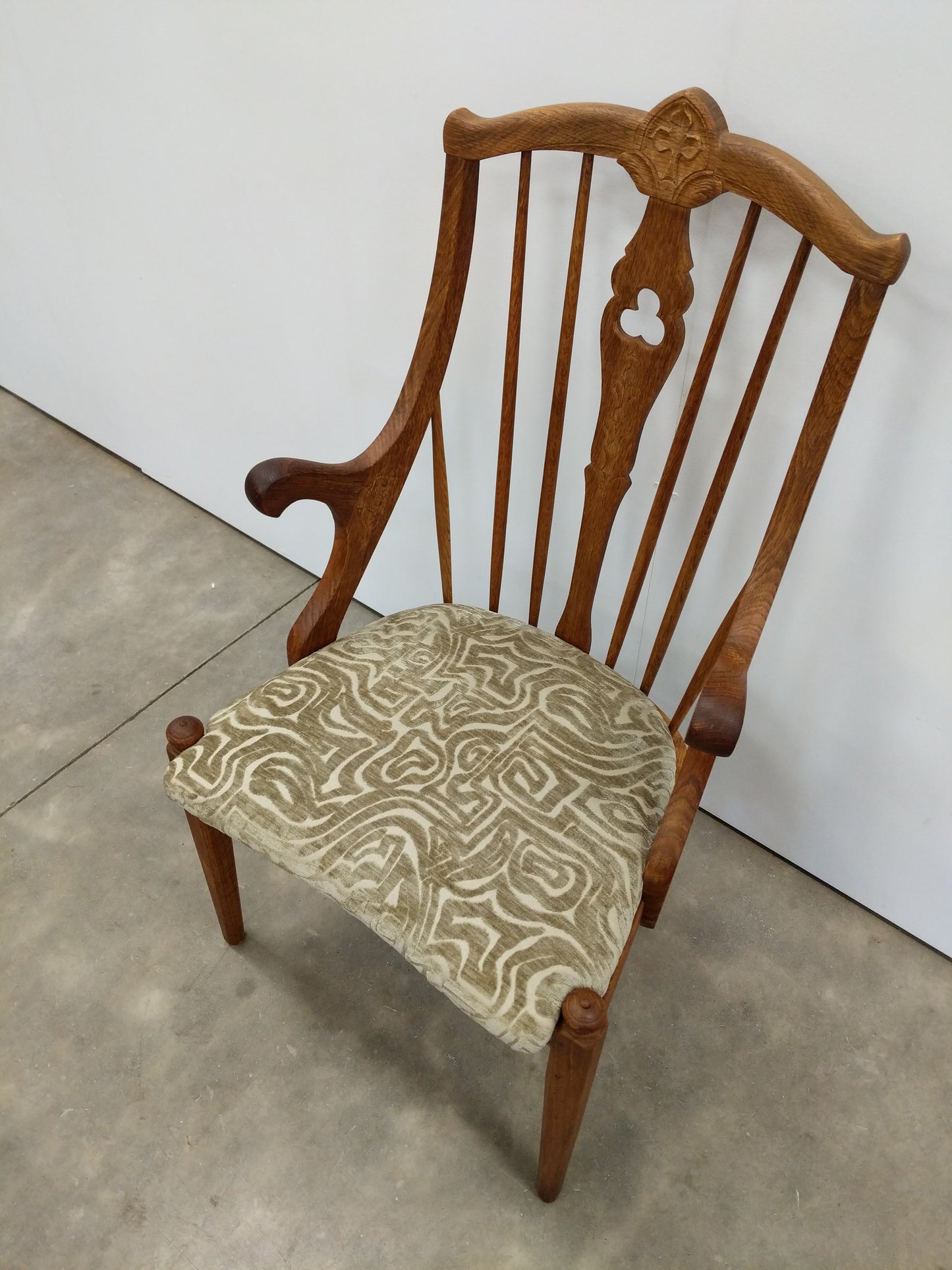 Antique Danish Oak Armchair