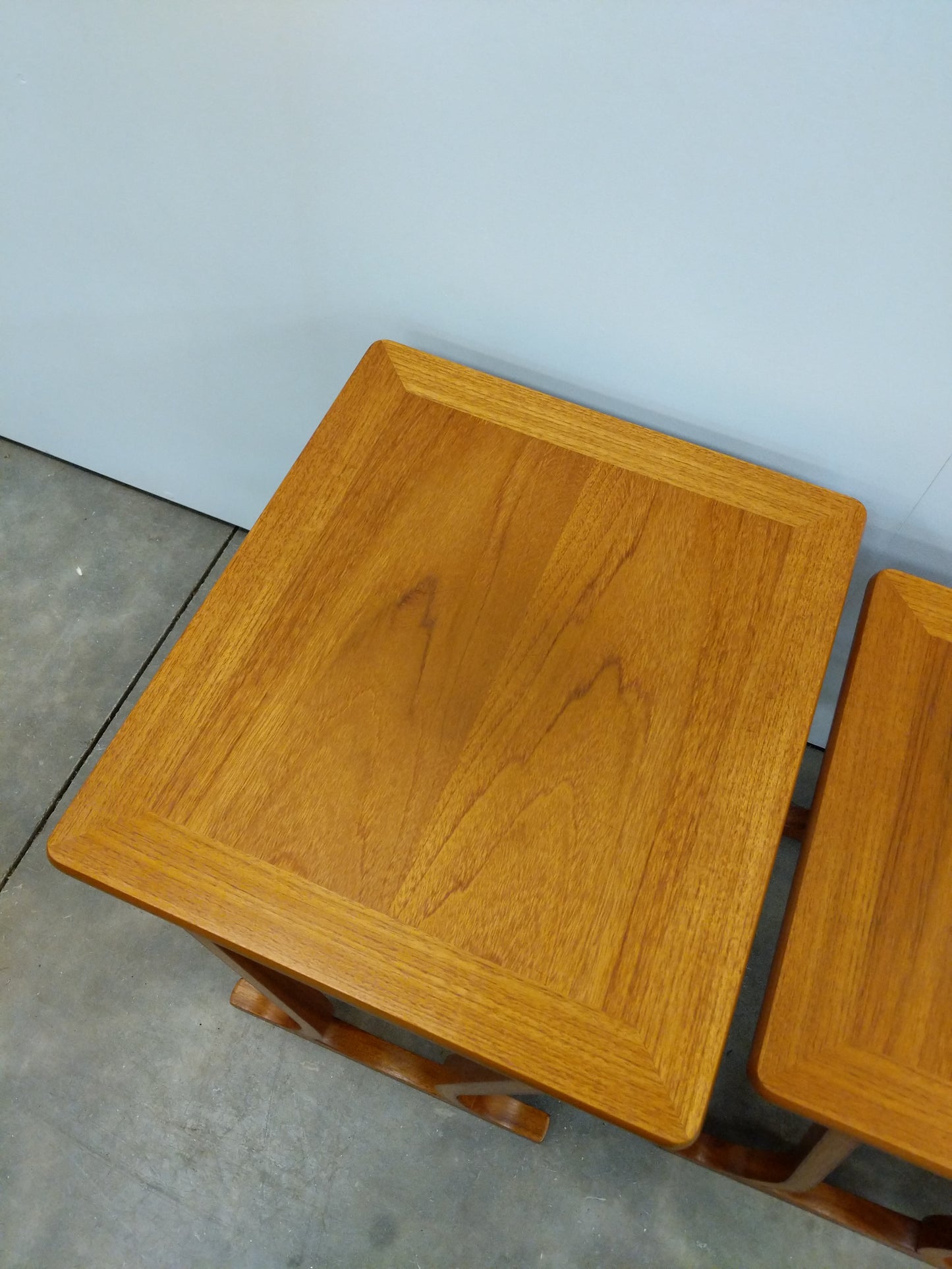 Set of Vintage Mid Century Modern Teak Nesting Tables by Parker Knoll