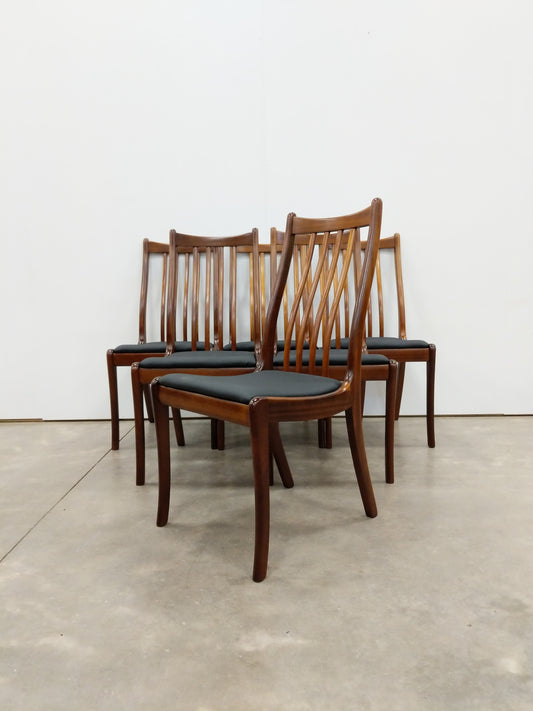 Set of 6 Vintage Mid Century Modern Dining Chairs