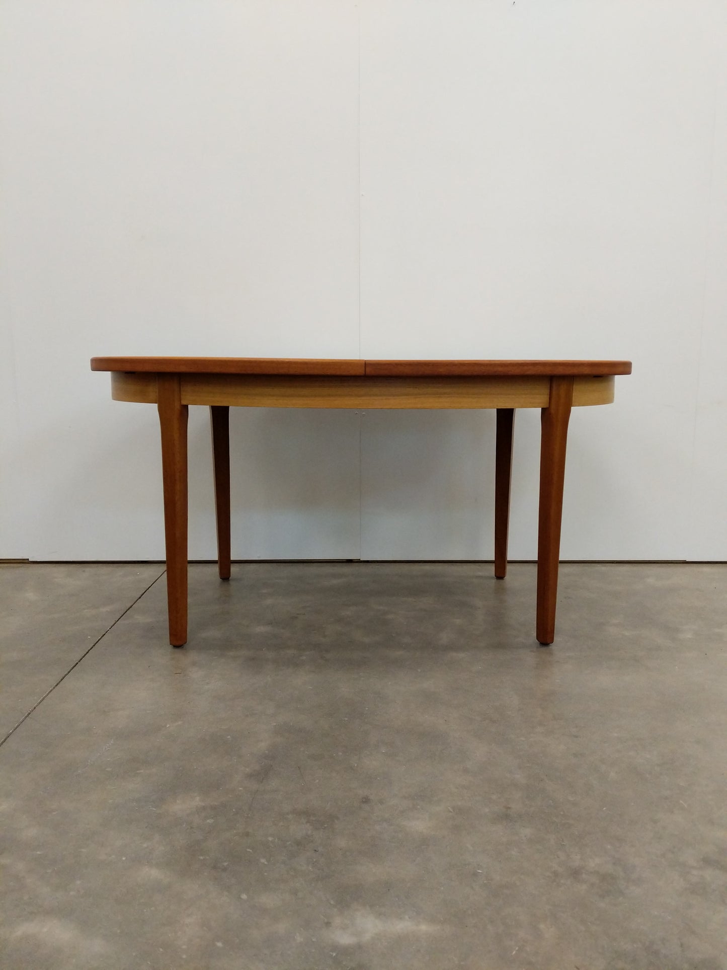 Vintage Mid Century Modern Teak Extendable Dining Table