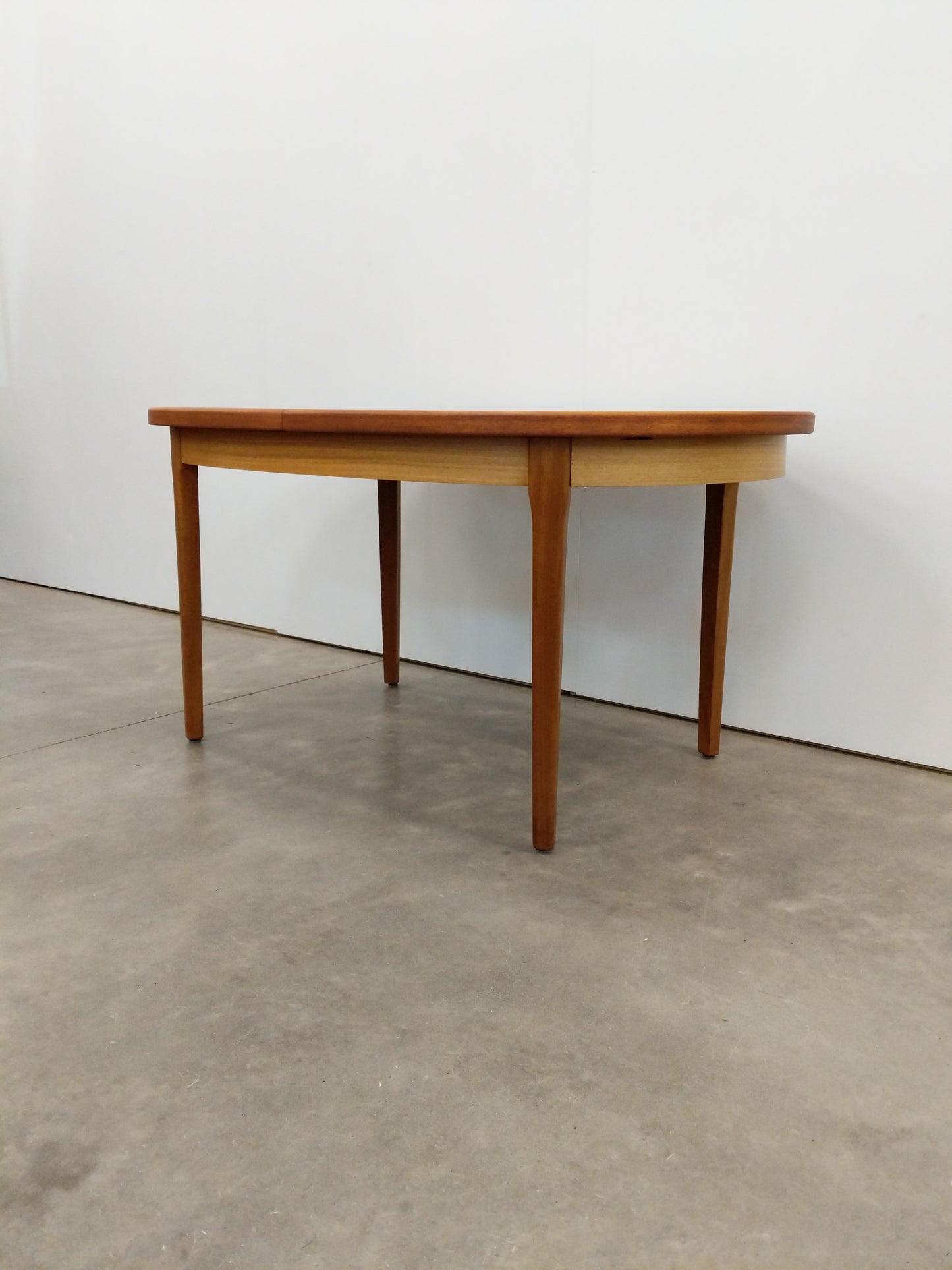 Vintage Mid Century Modern Teak Extendable Dining Table