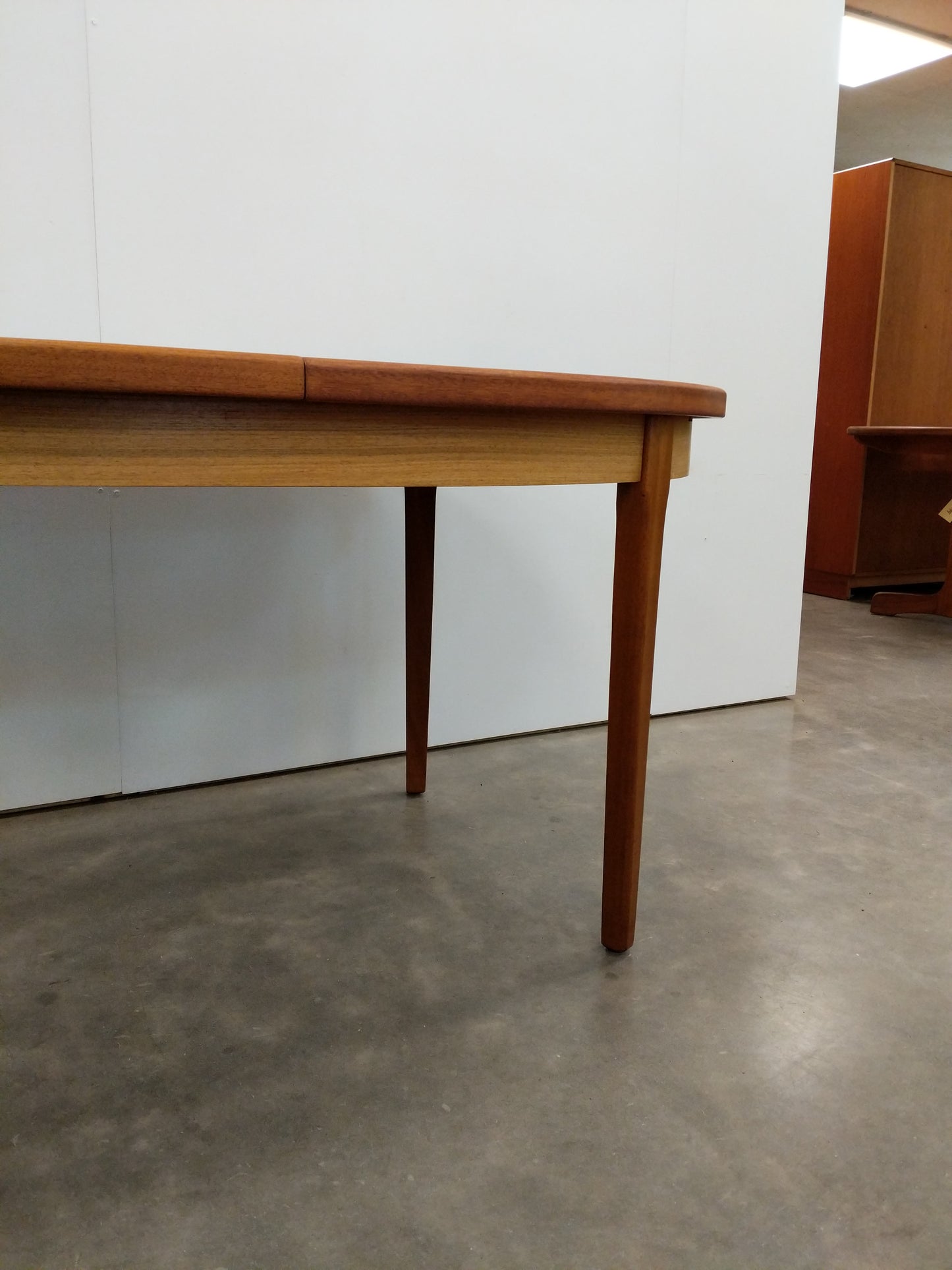 Vintage Mid Century Modern Teak Extendable Dining Table