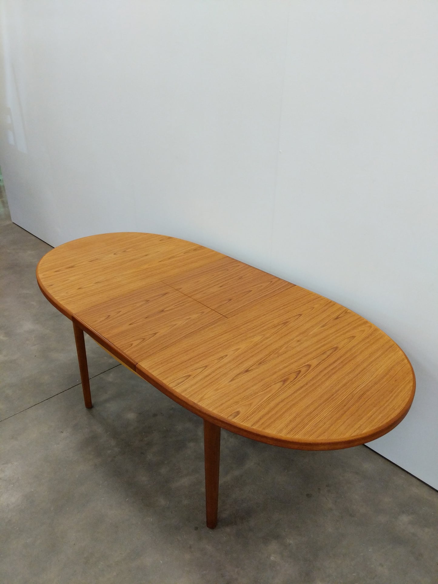Vintage Mid Century Modern Teak Extendable Dining Table