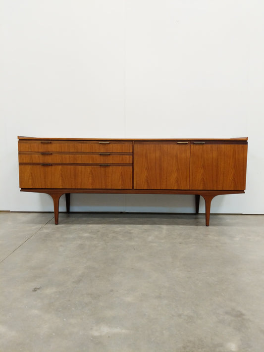 Vintage Mid Century Modern Teak Credenza by Meredew