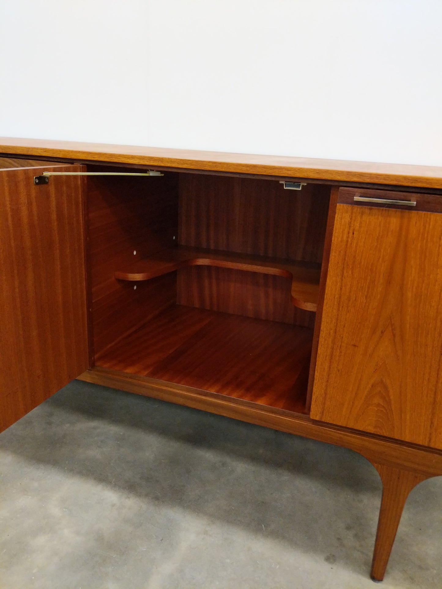 Vintage Mid Century Modern Teak Credenza by Meredew