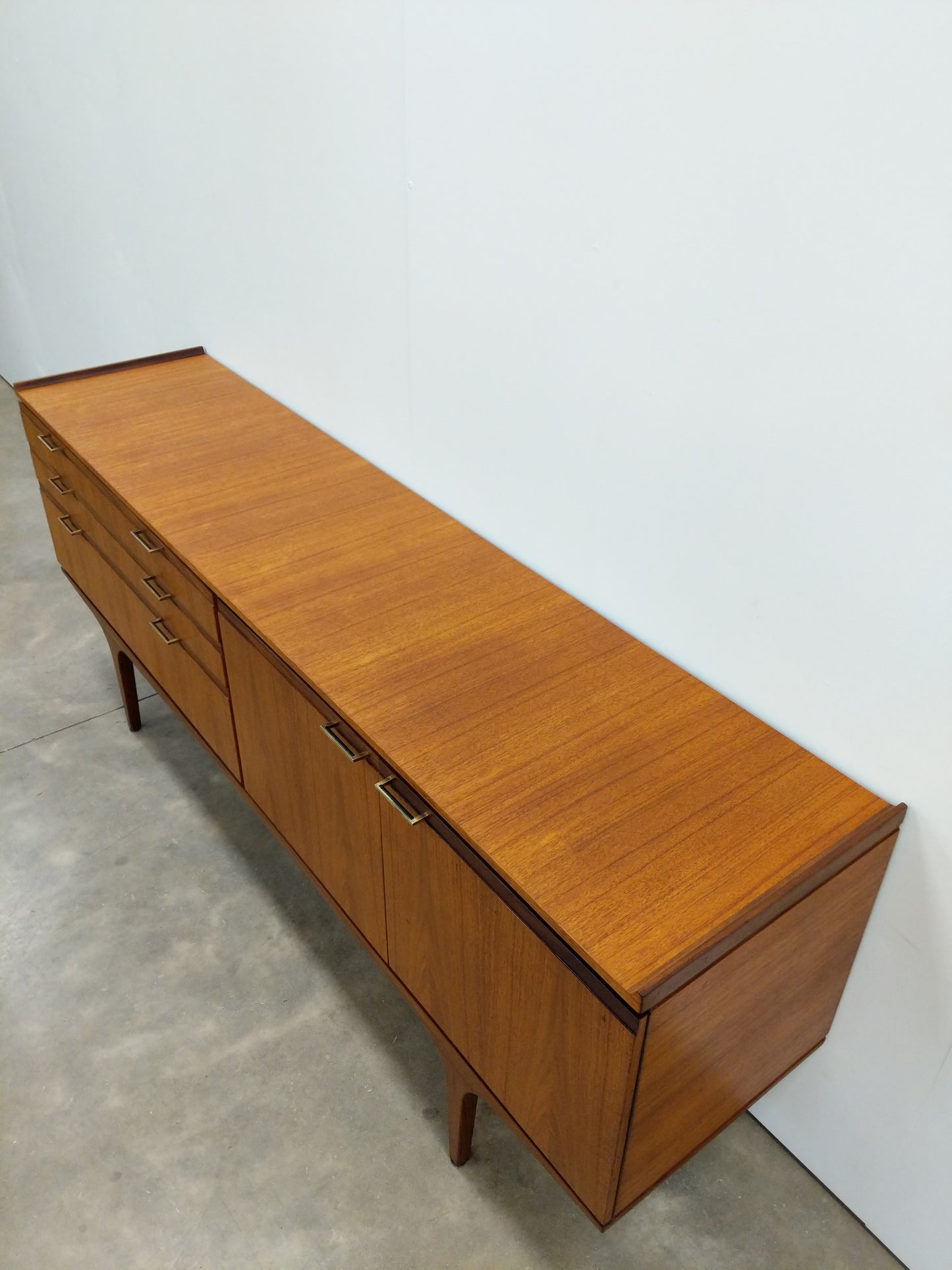 Vintage Mid Century Modern Teak Credenza by Meredew