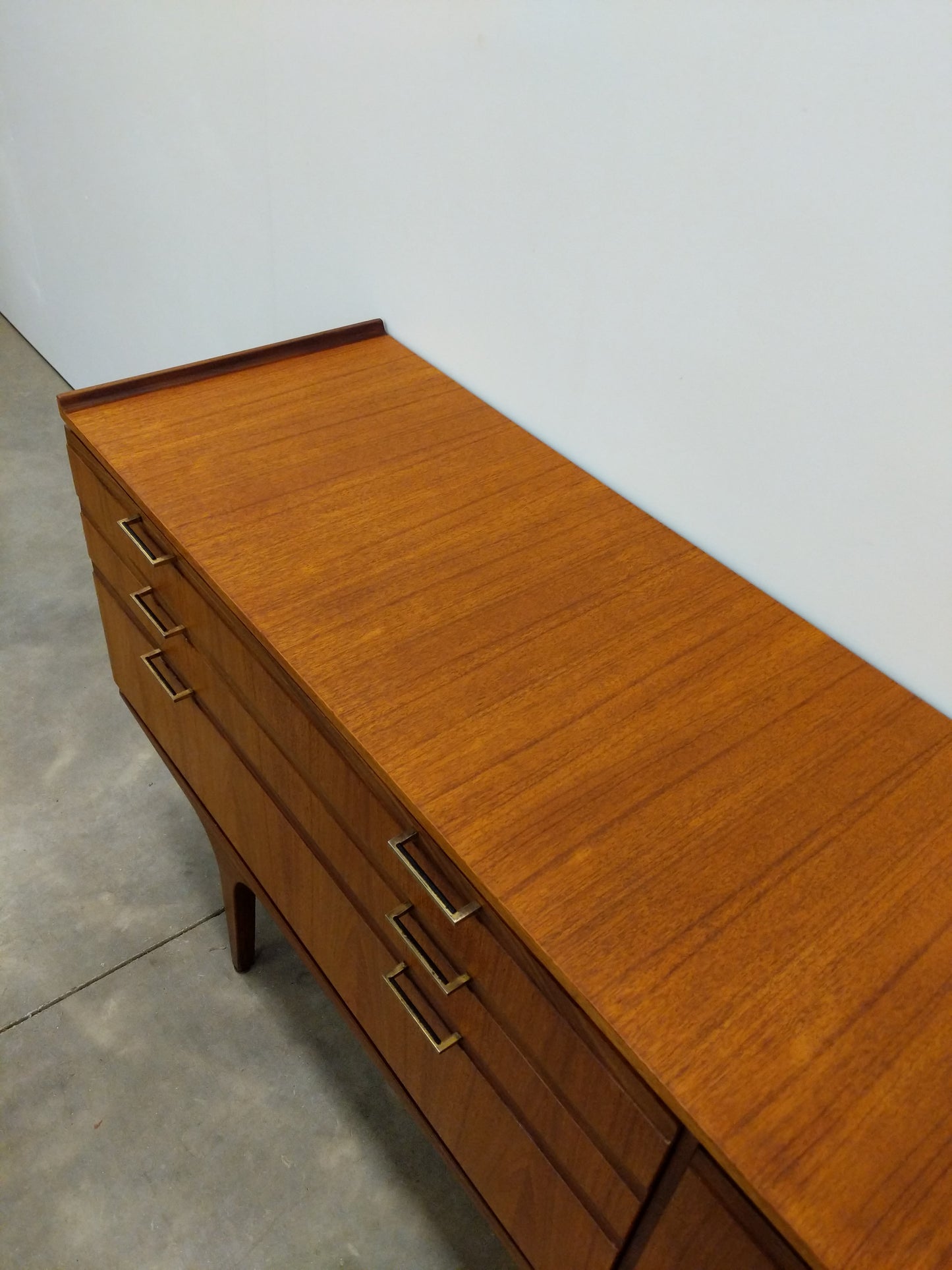 Vintage Mid Century Modern Teak Credenza by Meredew