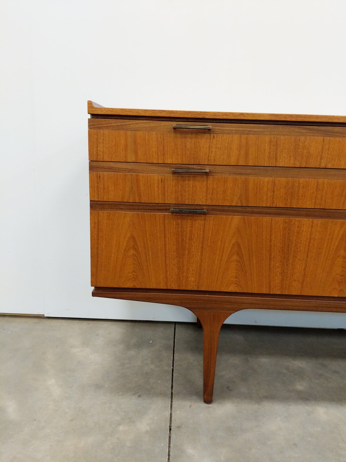 Vintage Mid Century Modern Teak Credenza by Meredew