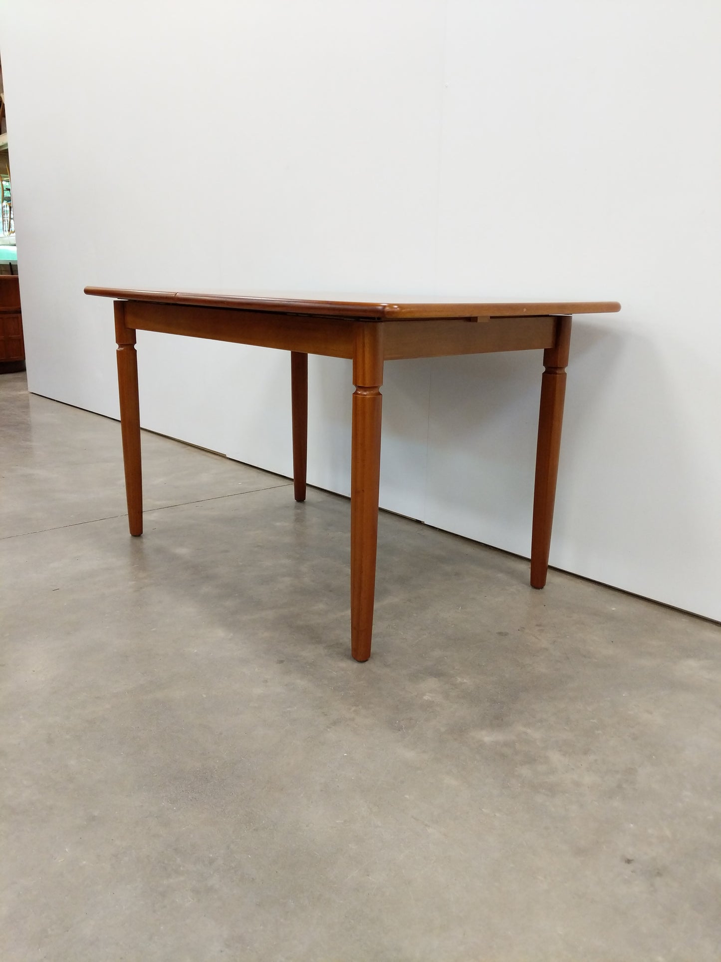 Vintage Mid Century Modern Teak Extendable Dining Table by Meredew