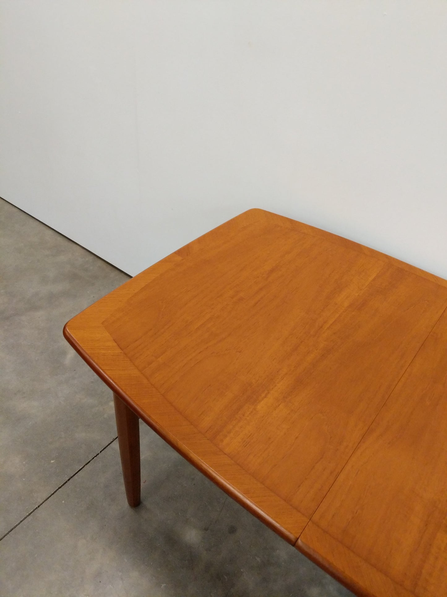 Vintage Mid Century Modern Teak Extendable Dining Table by Meredew