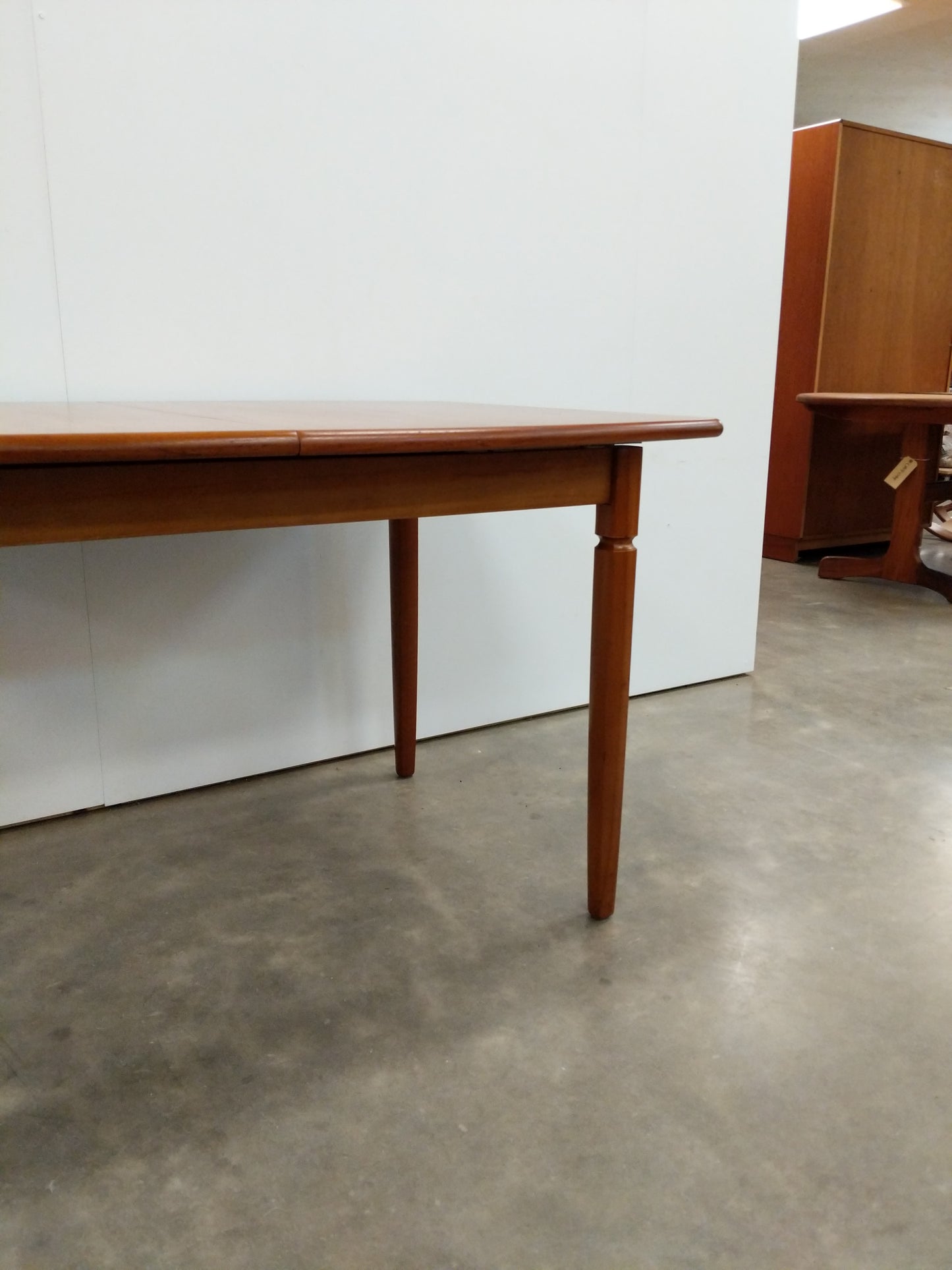 Vintage Mid Century Modern Teak Extendable Dining Table by Meredew