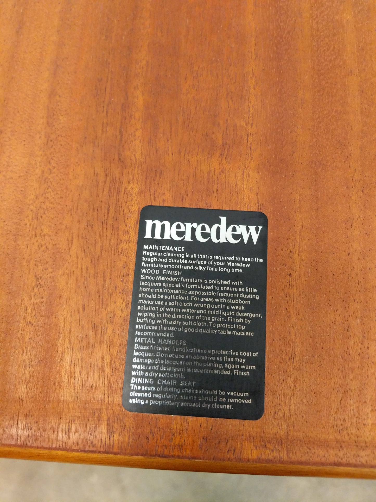 Vintage Mid Century Modern Teak Extendable Dining Table by Meredew