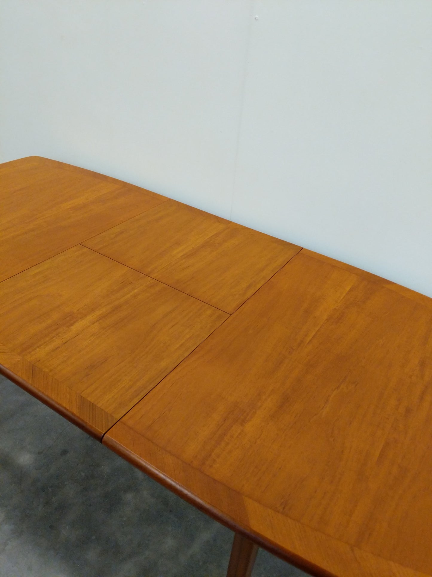 Vintage Mid Century Modern Teak Extendable Dining Table by Meredew