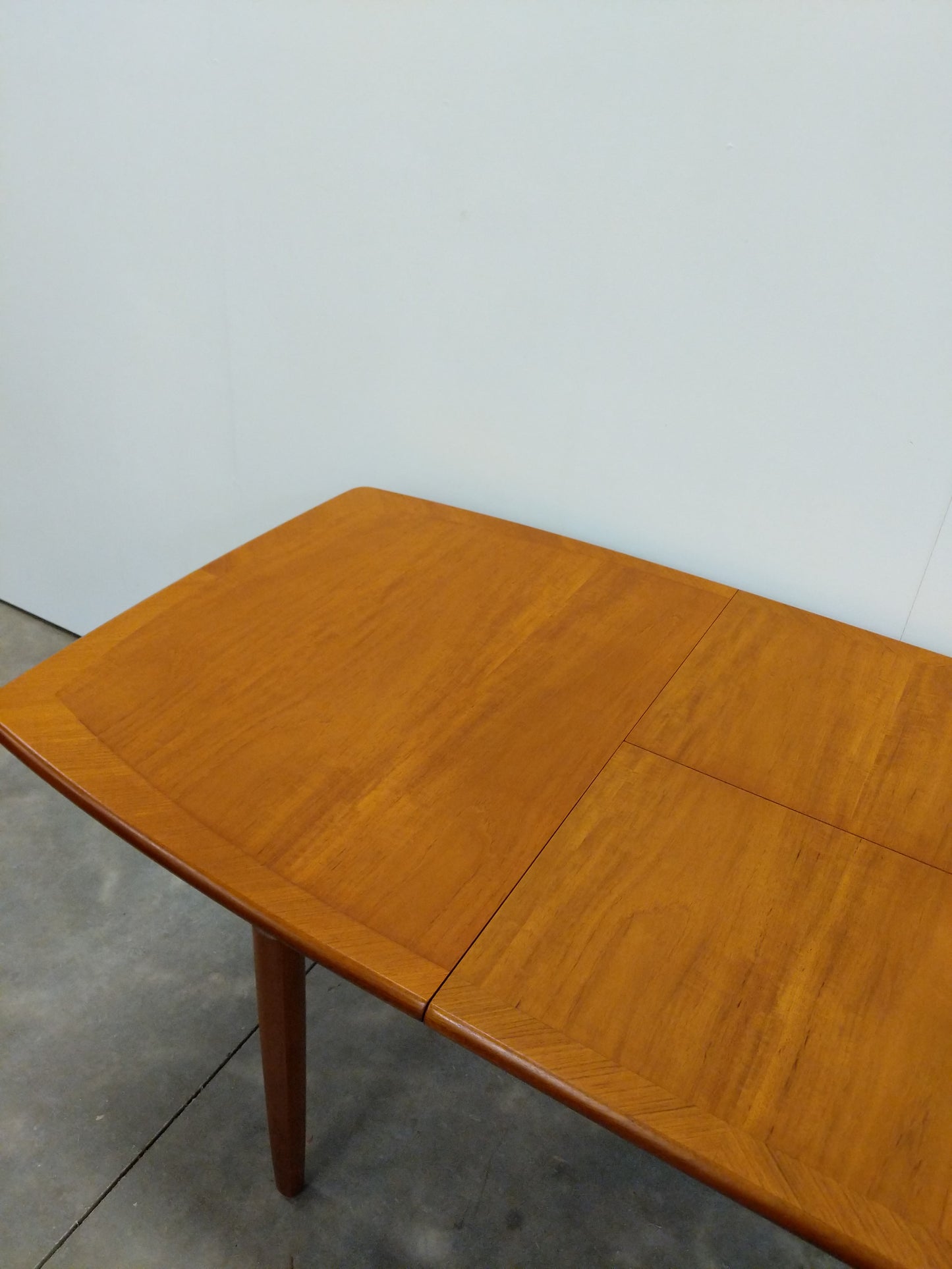 Vintage Mid Century Modern Teak Extendable Dining Table by Meredew