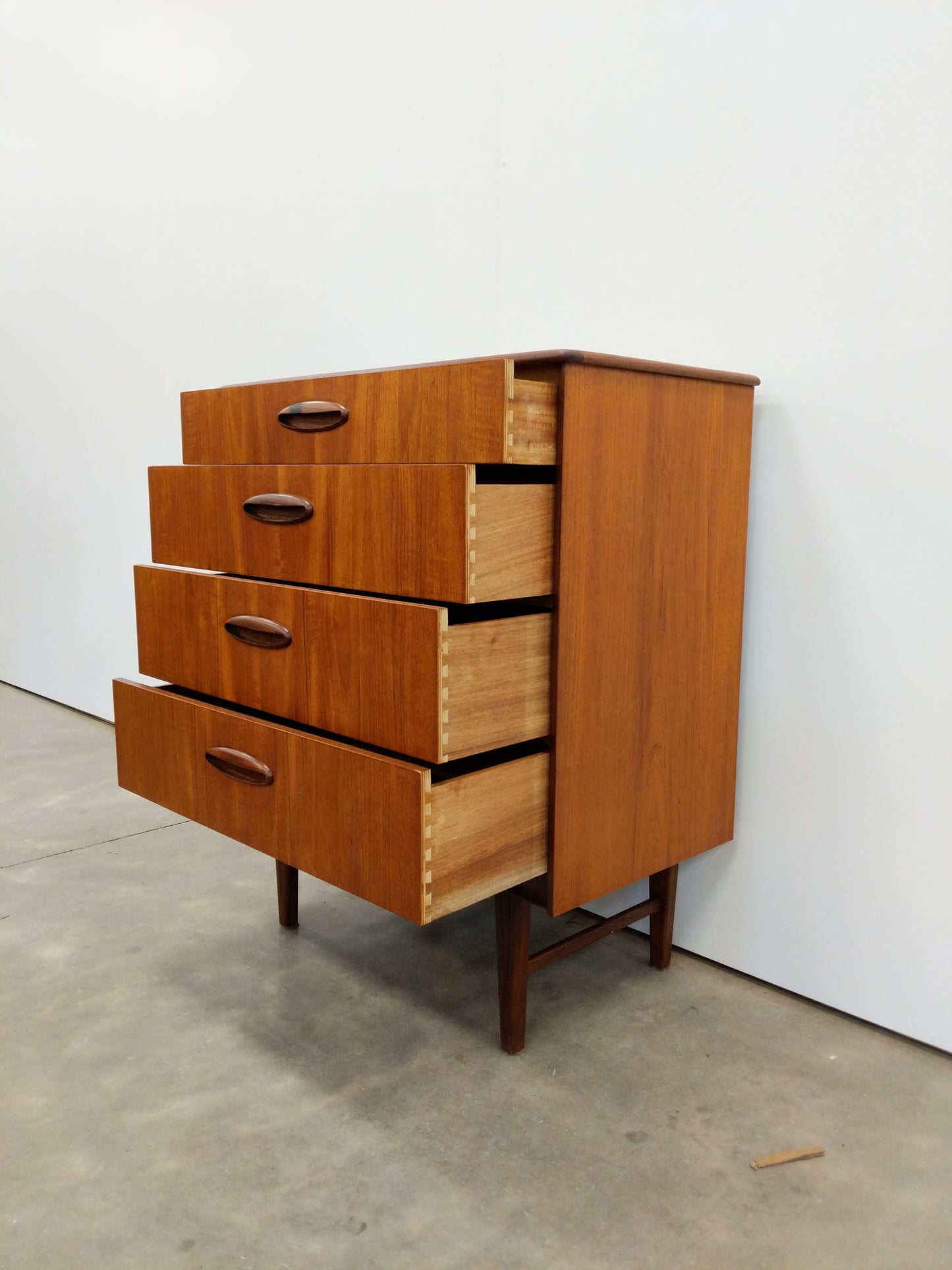 RESERVED - Vintage Mid Century Modern Teak Dresser by Homeworthy