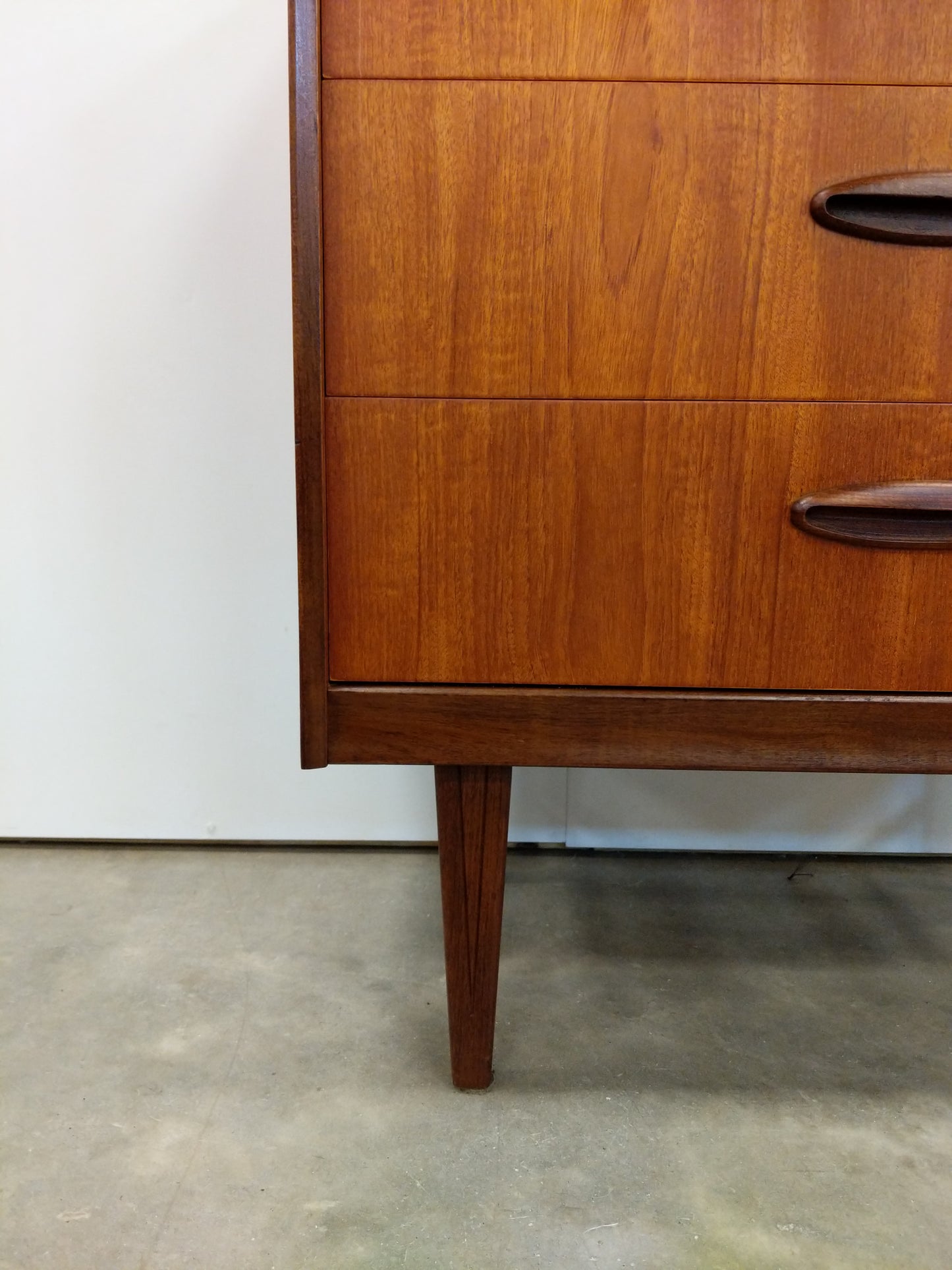 RESERVED - Vintage Mid Century Modern Teak Dresser by Homeworthy