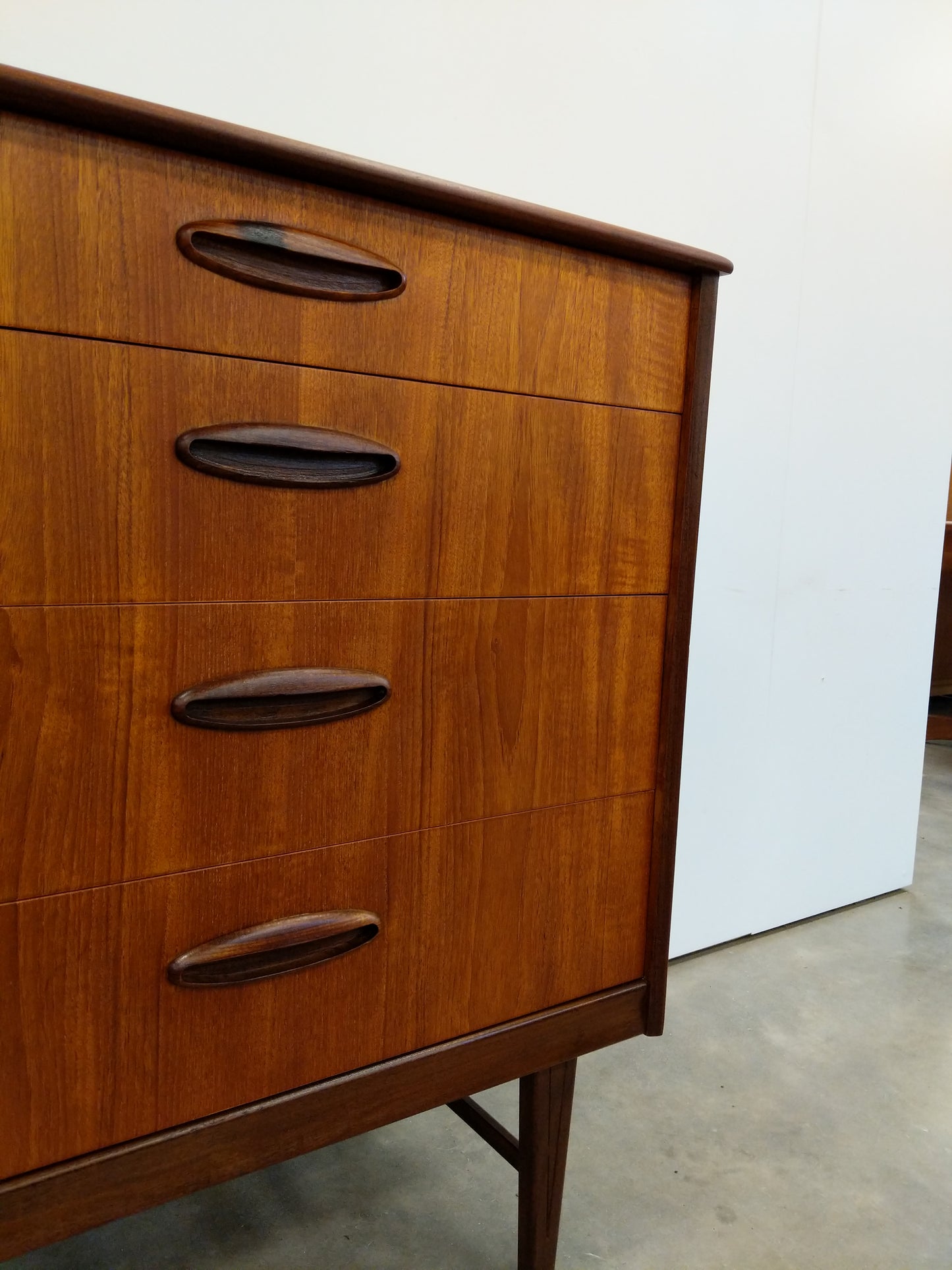 RESERVED - Vintage Mid Century Modern Teak Dresser by Homeworthy