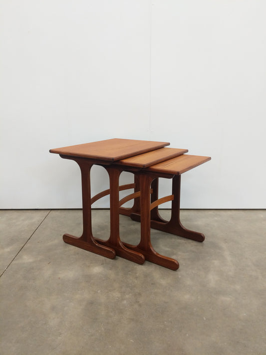 Set of Vintage Mid Century Modern Teak Nesting Tables by G Plan