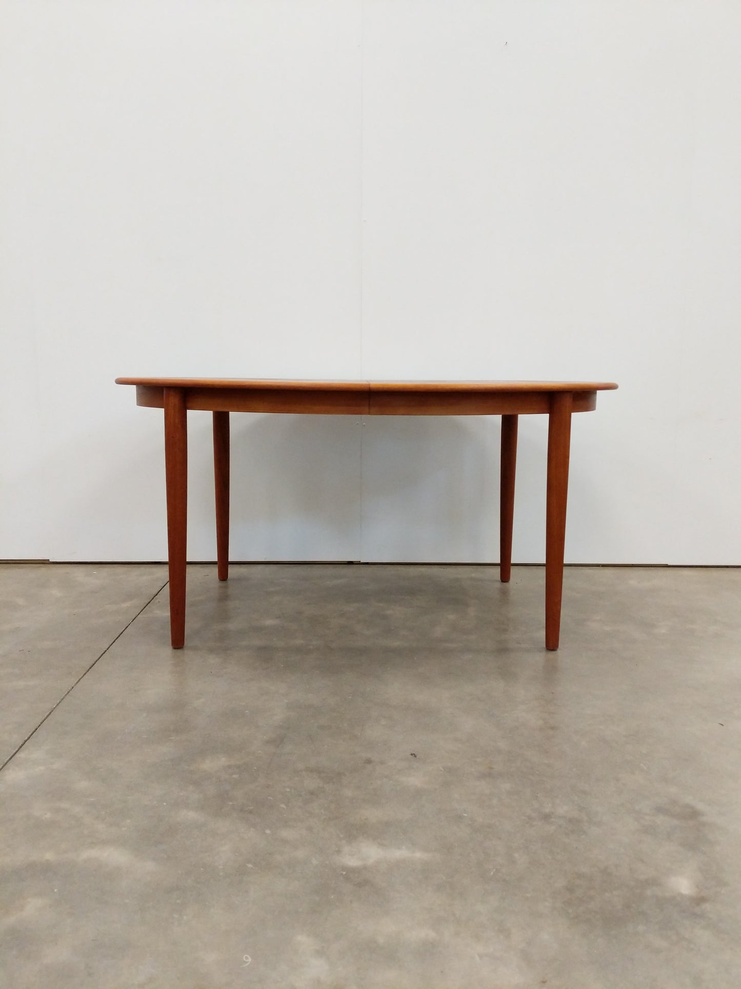 Vintage Mid Century Modern Teak Extendable Dining Table