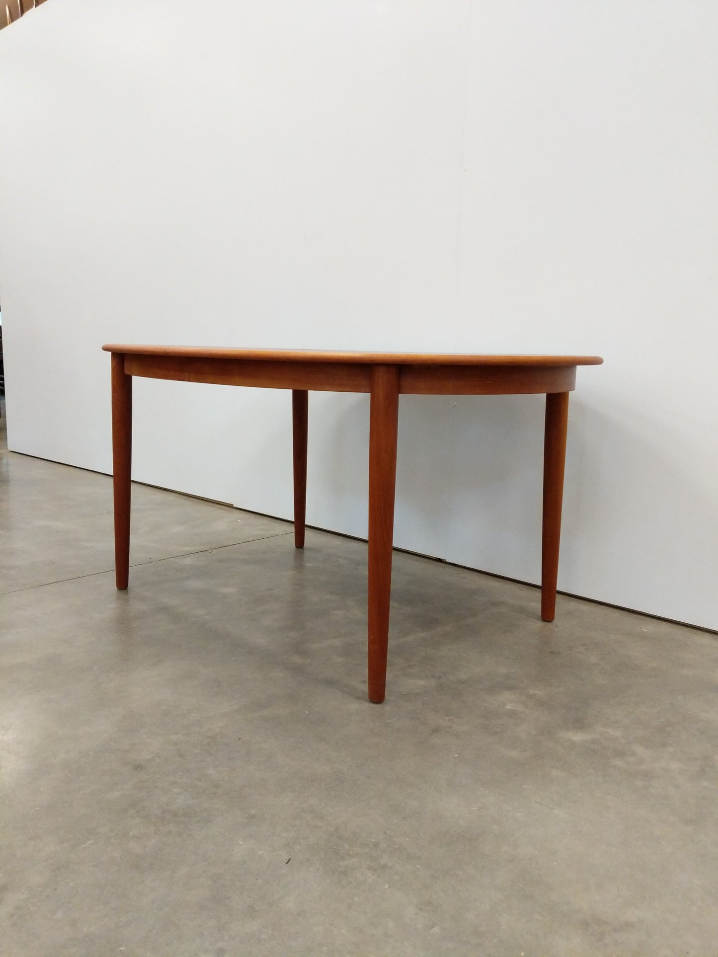 Vintage Mid Century Modern Teak Extendable Dining Table