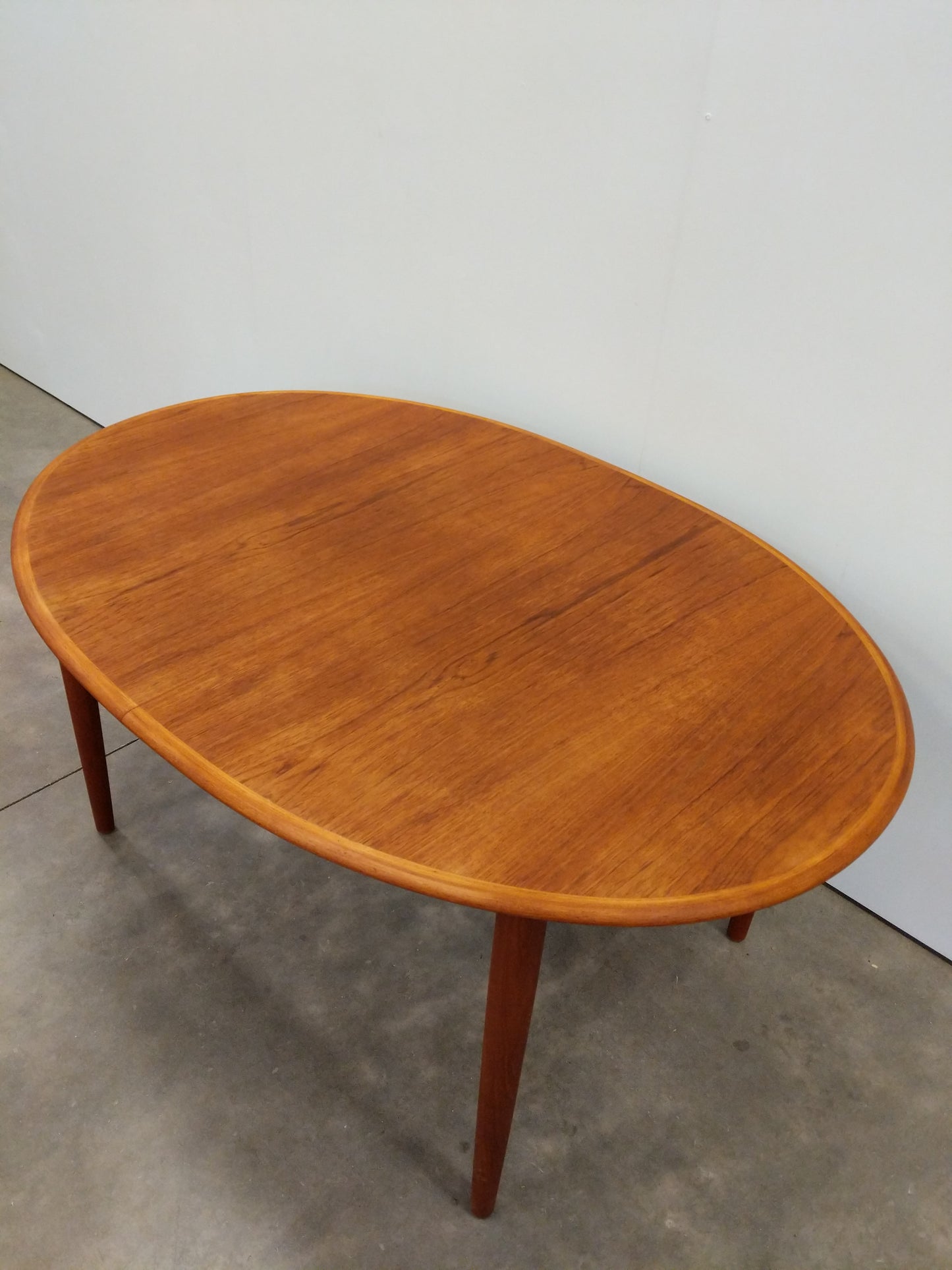 Vintage Mid Century Modern Teak Extendable Dining Table