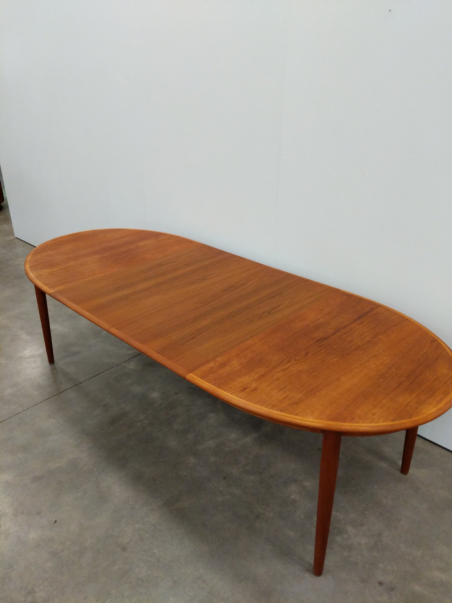 Vintage Mid Century Modern Teak Extendable Dining Table