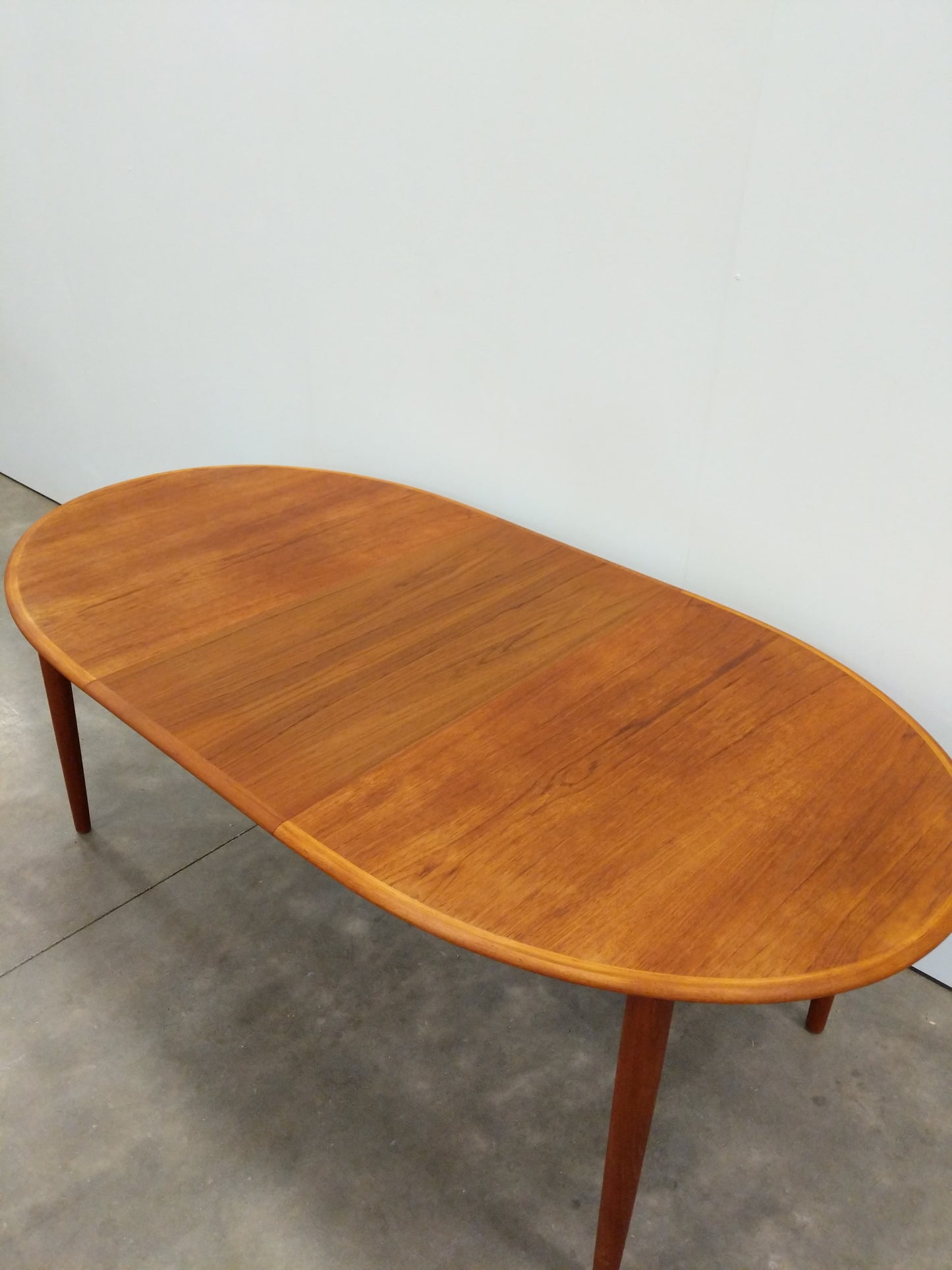 Vintage Mid Century Modern Teak Extendable Dining Table