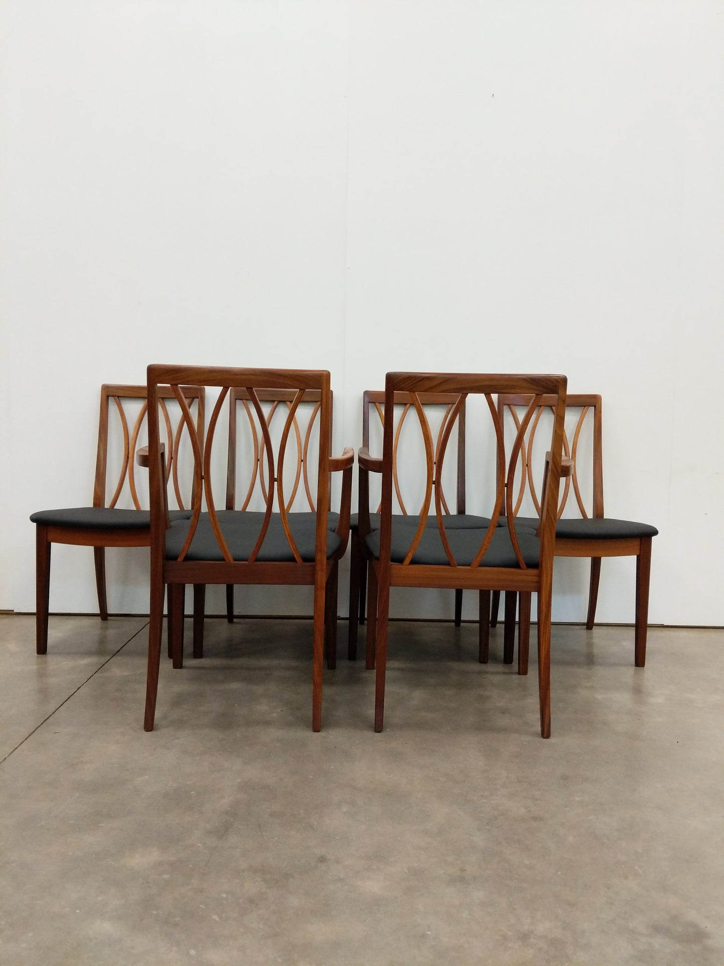 Set of 6 Vintage Mid Century Modern Dining Chairs by G Plan