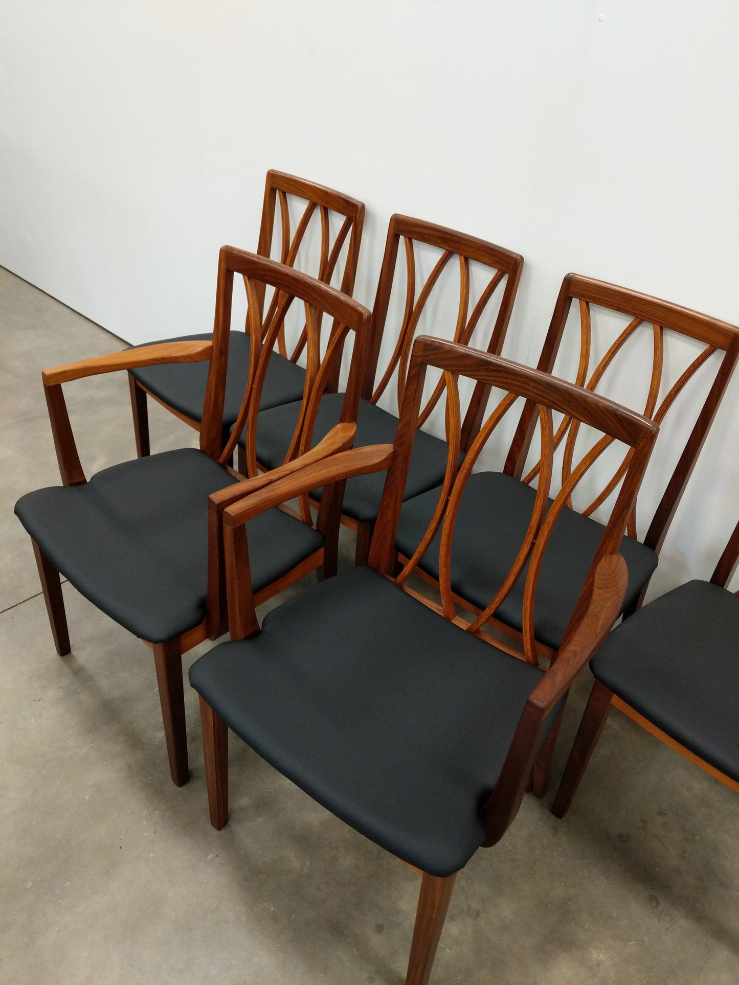 Set of 6 Vintage Mid Century Modern Dining Chairs by G Plan