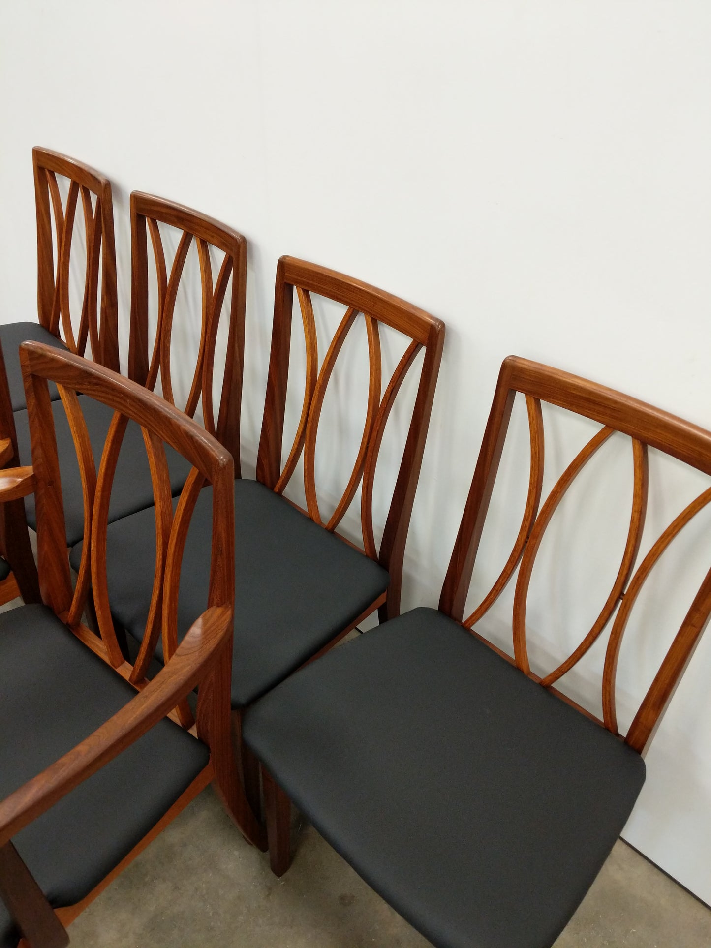 Set of 6 Vintage Mid Century Modern Dining Chairs by G Plan