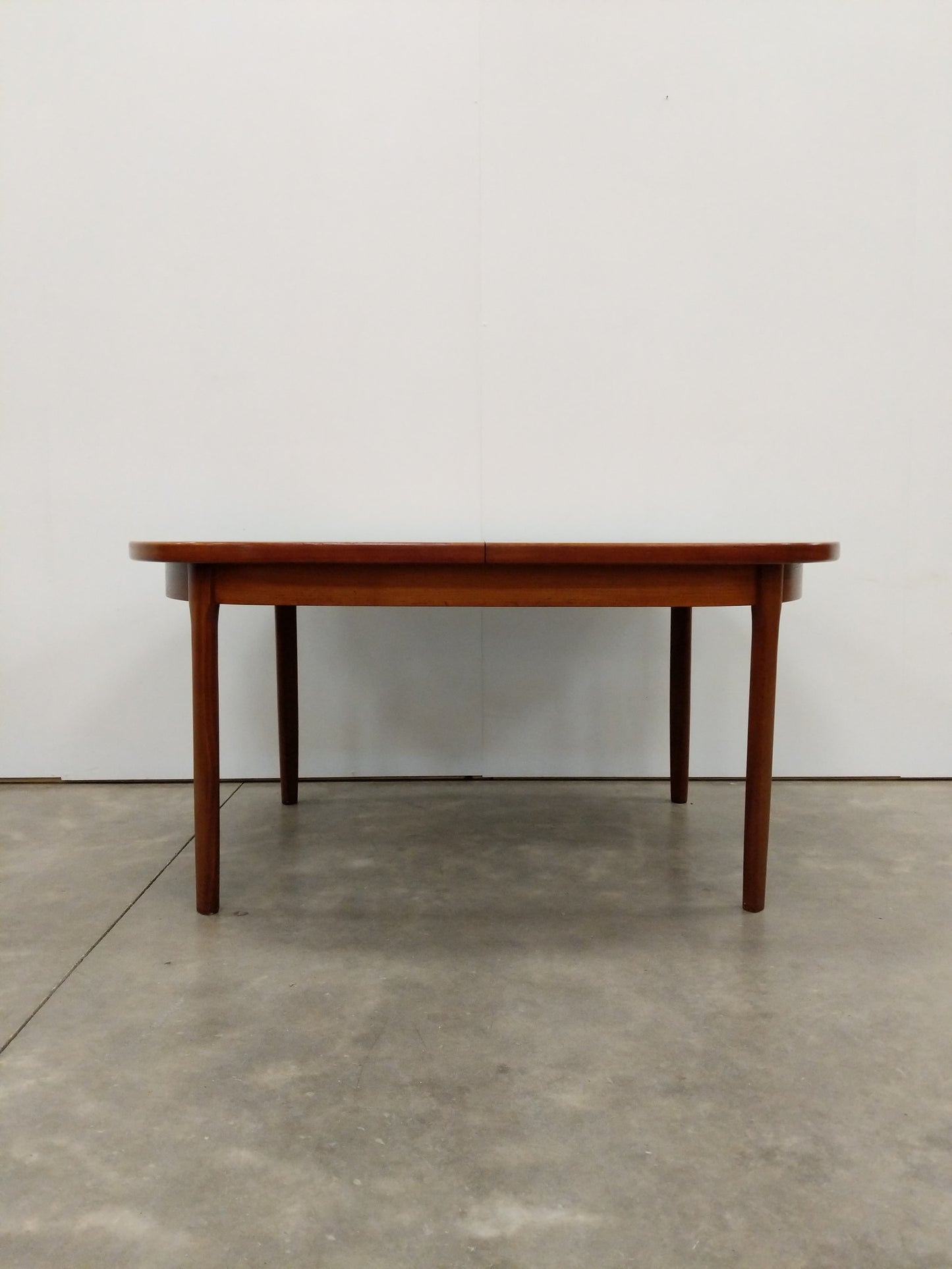 Vintage Mid Century Modern Teak Extendable Dining Table by Elliotts