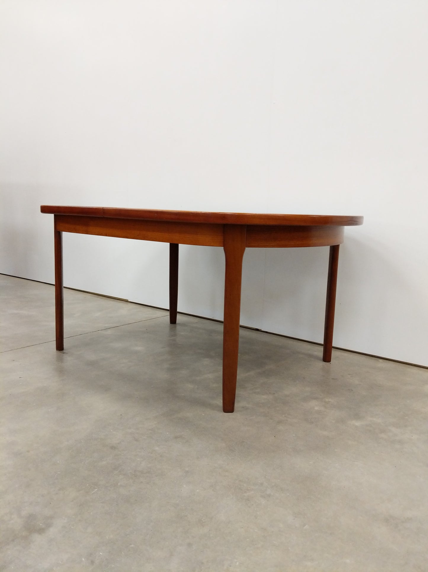 Vintage Mid Century Modern Teak Extendable Dining Table by Elliotts