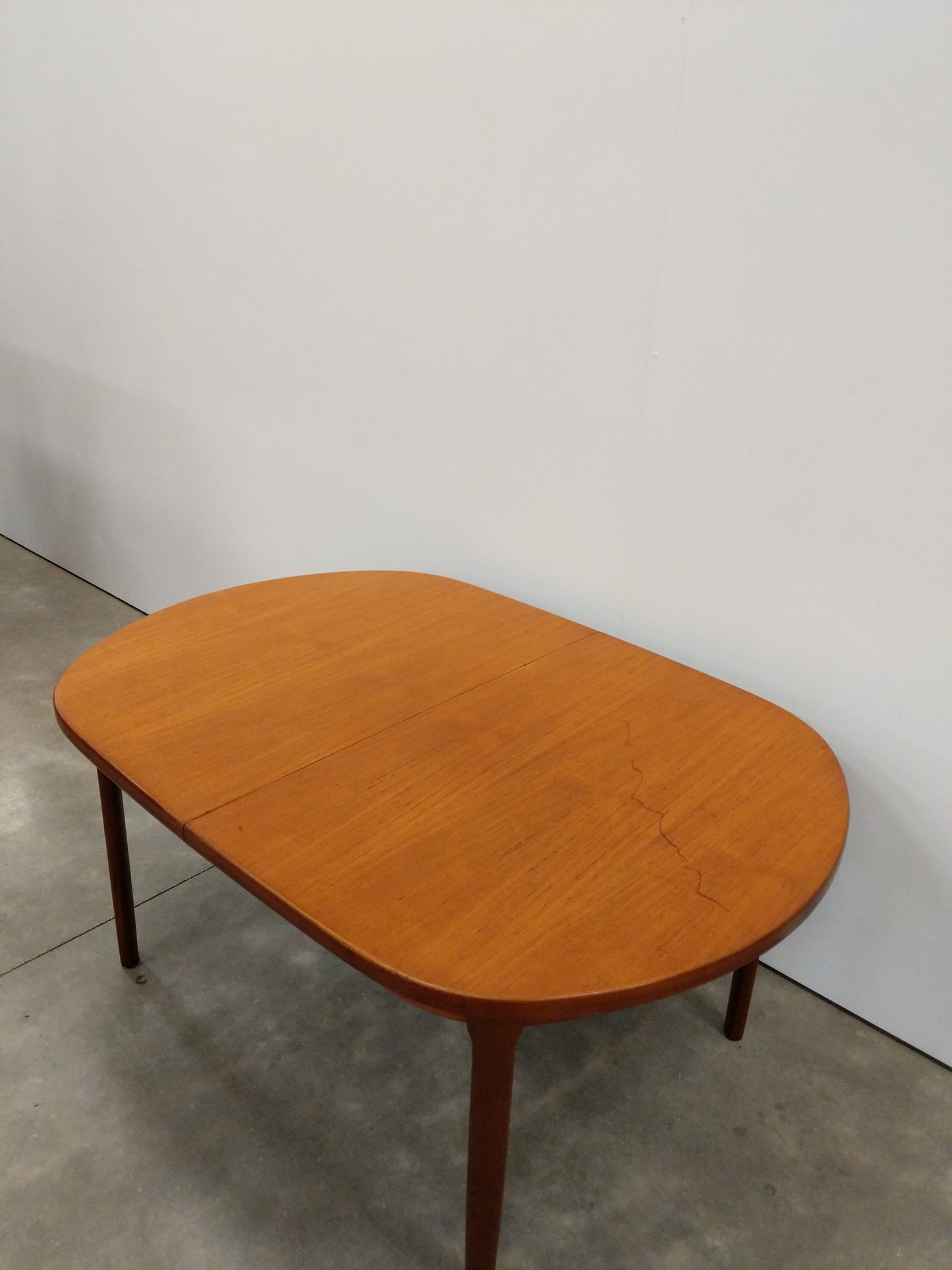 Vintage Mid Century Modern Teak Extendable Dining Table by Elliotts