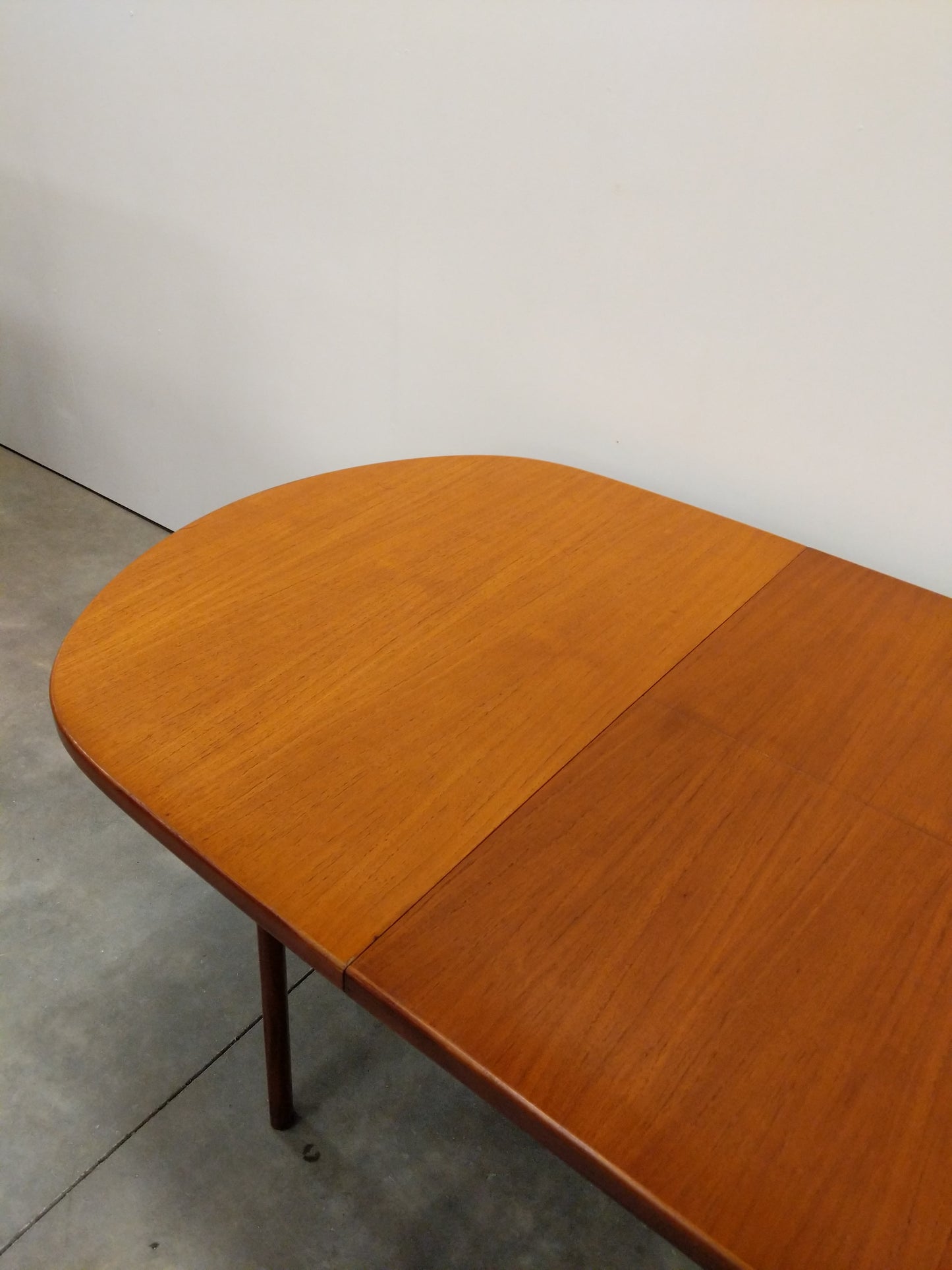 Vintage Mid Century Modern Teak Extendable Dining Table by Elliotts