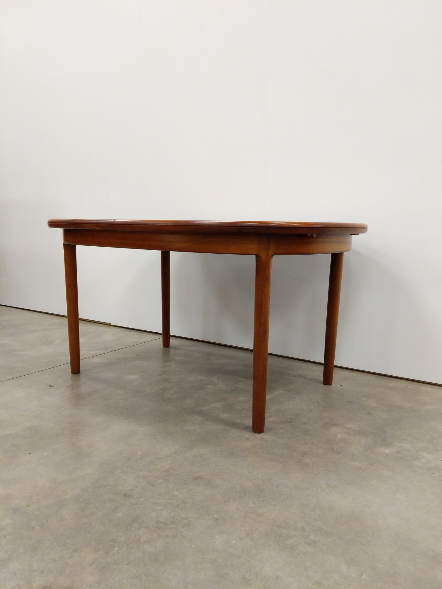 Vintage Mid Century Modern Teak Extendable Dining Table