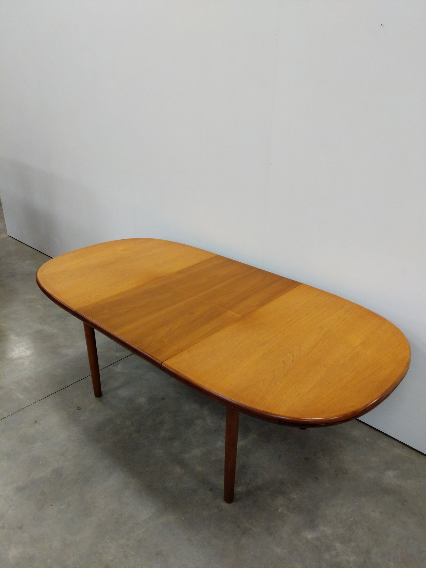 Vintage Mid Century Modern Teak Extendable Dining Table