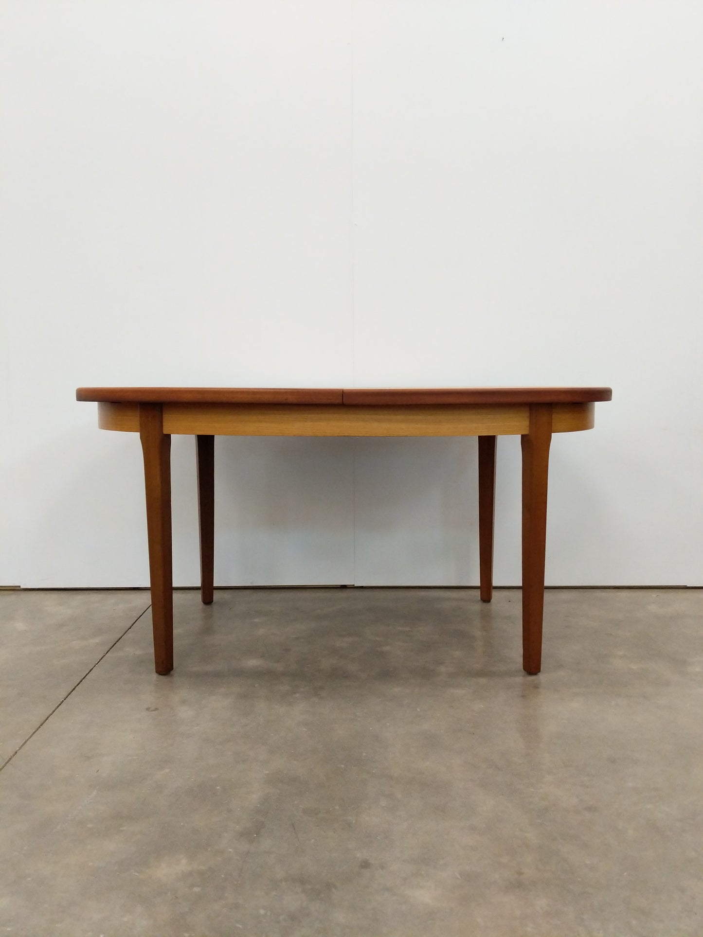Vintage Mid Century Modern Teak Extendable Dining Table