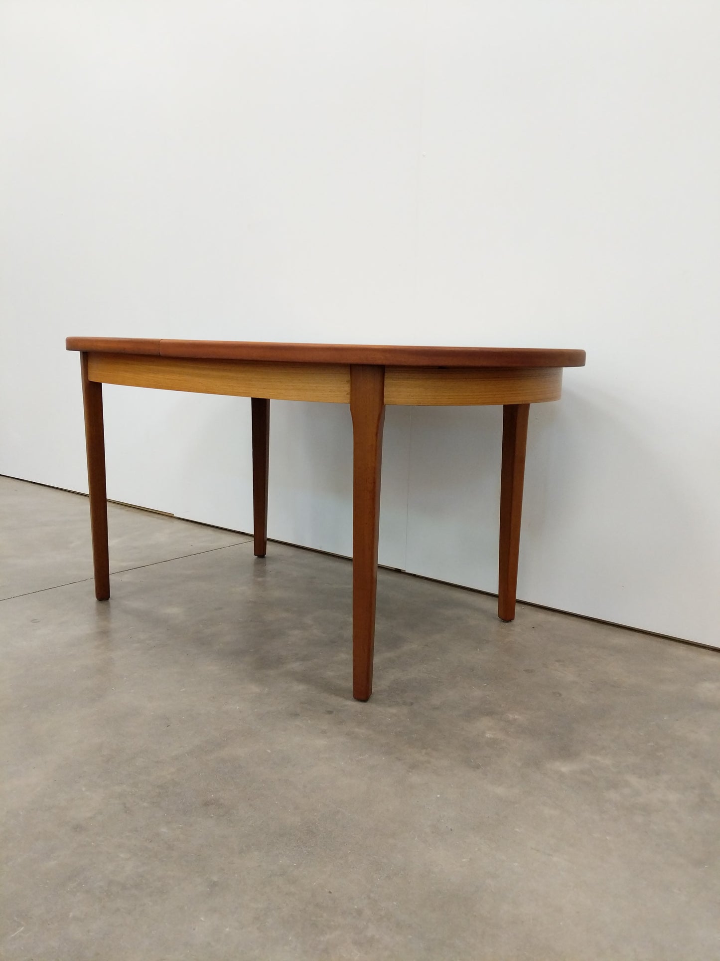 Vintage Mid Century Modern Teak Extendable Dining Table