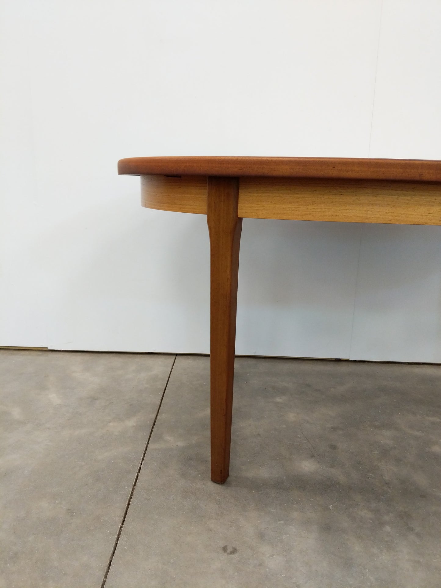 Vintage Mid Century Modern Teak Extendable Dining Table