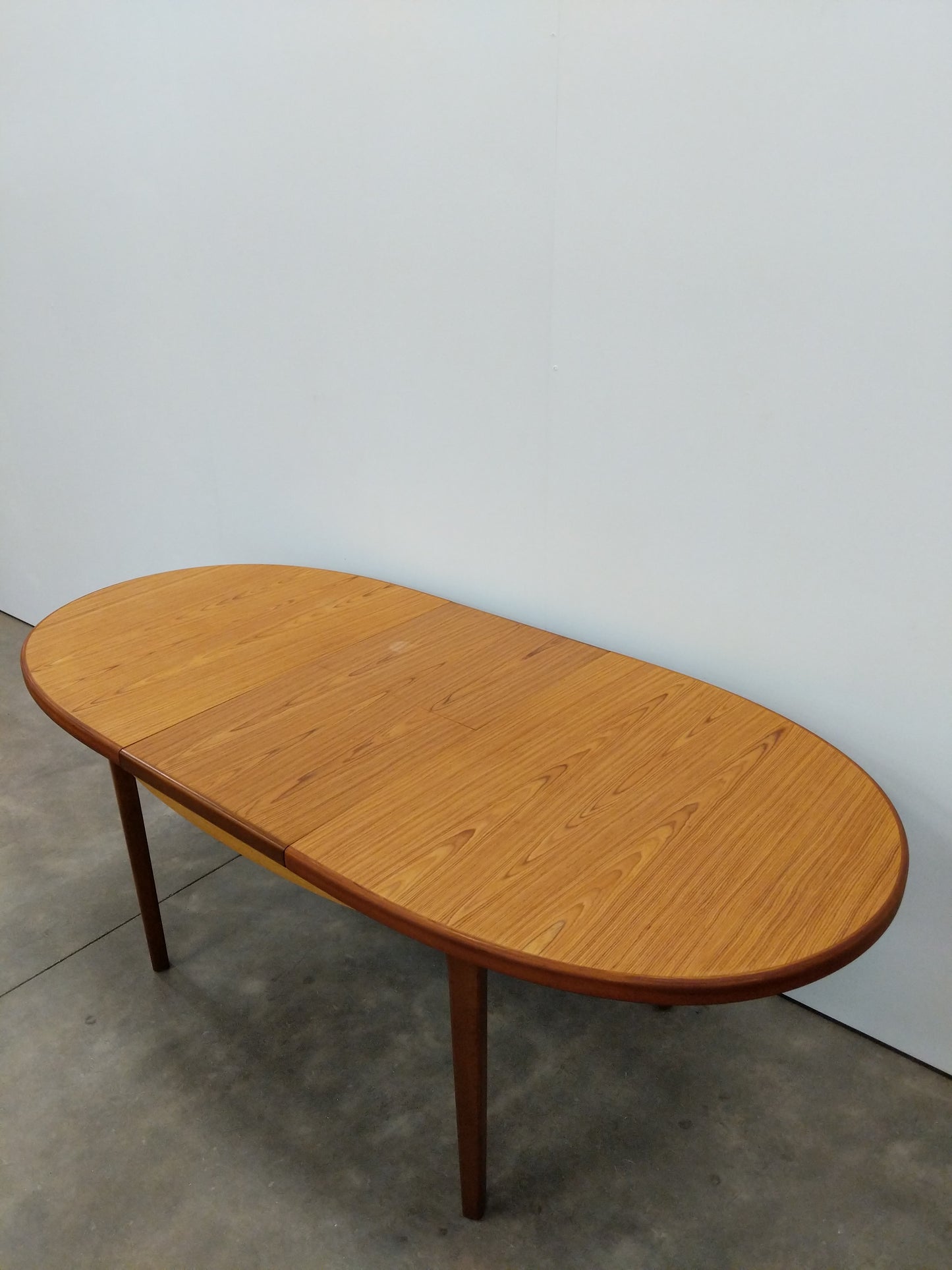 Vintage Mid Century Modern Teak Extendable Dining Table