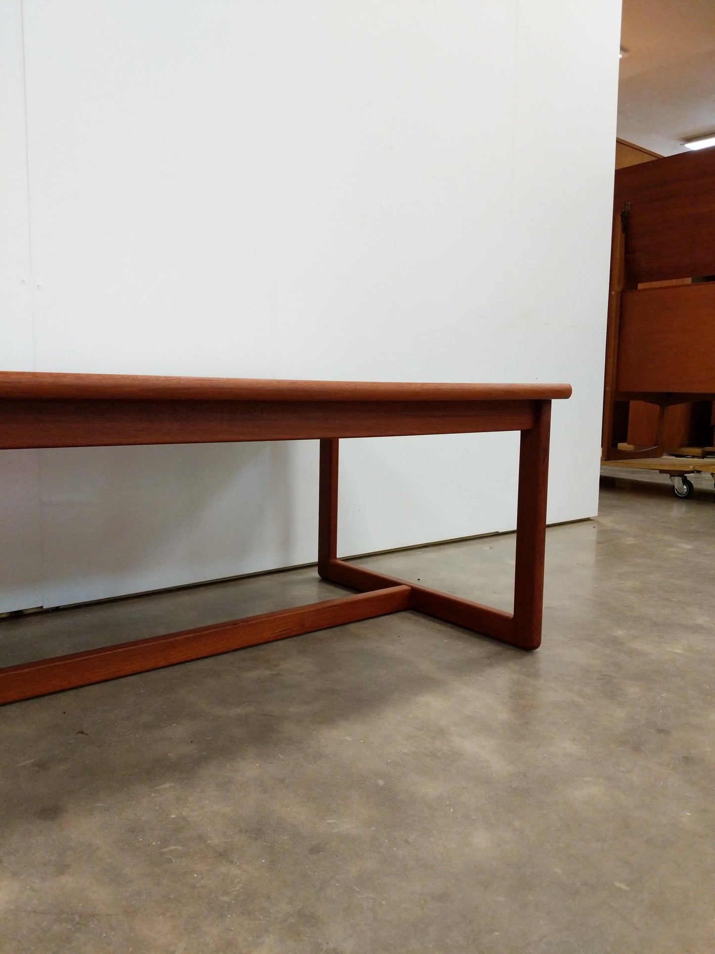 Vintage Danish Modern Teak and Tile Coffee Table by Toften