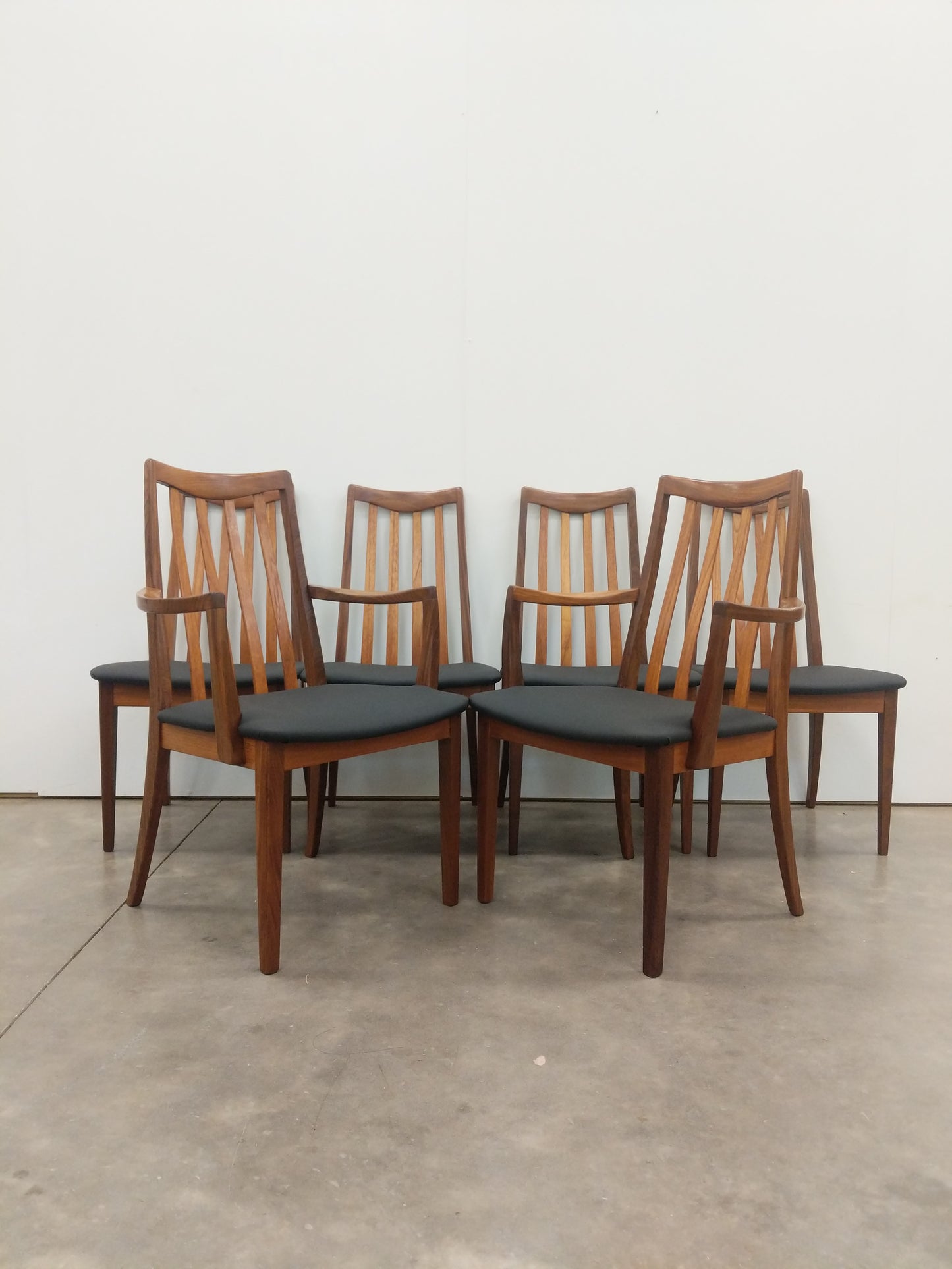 Set of 6 Vintage Mid Century Modern Dining Chairs by G Plan