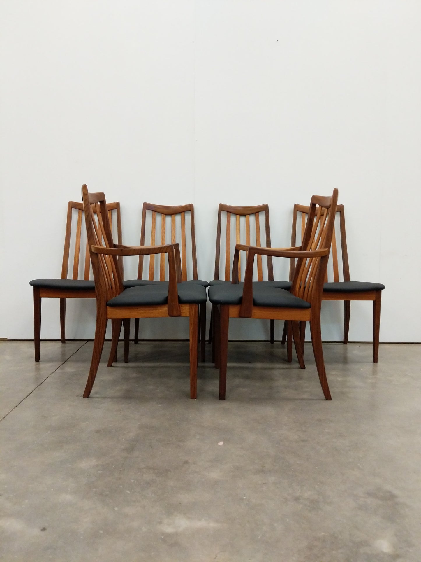 Set of 6 Vintage Mid Century Modern Dining Chairs by G Plan