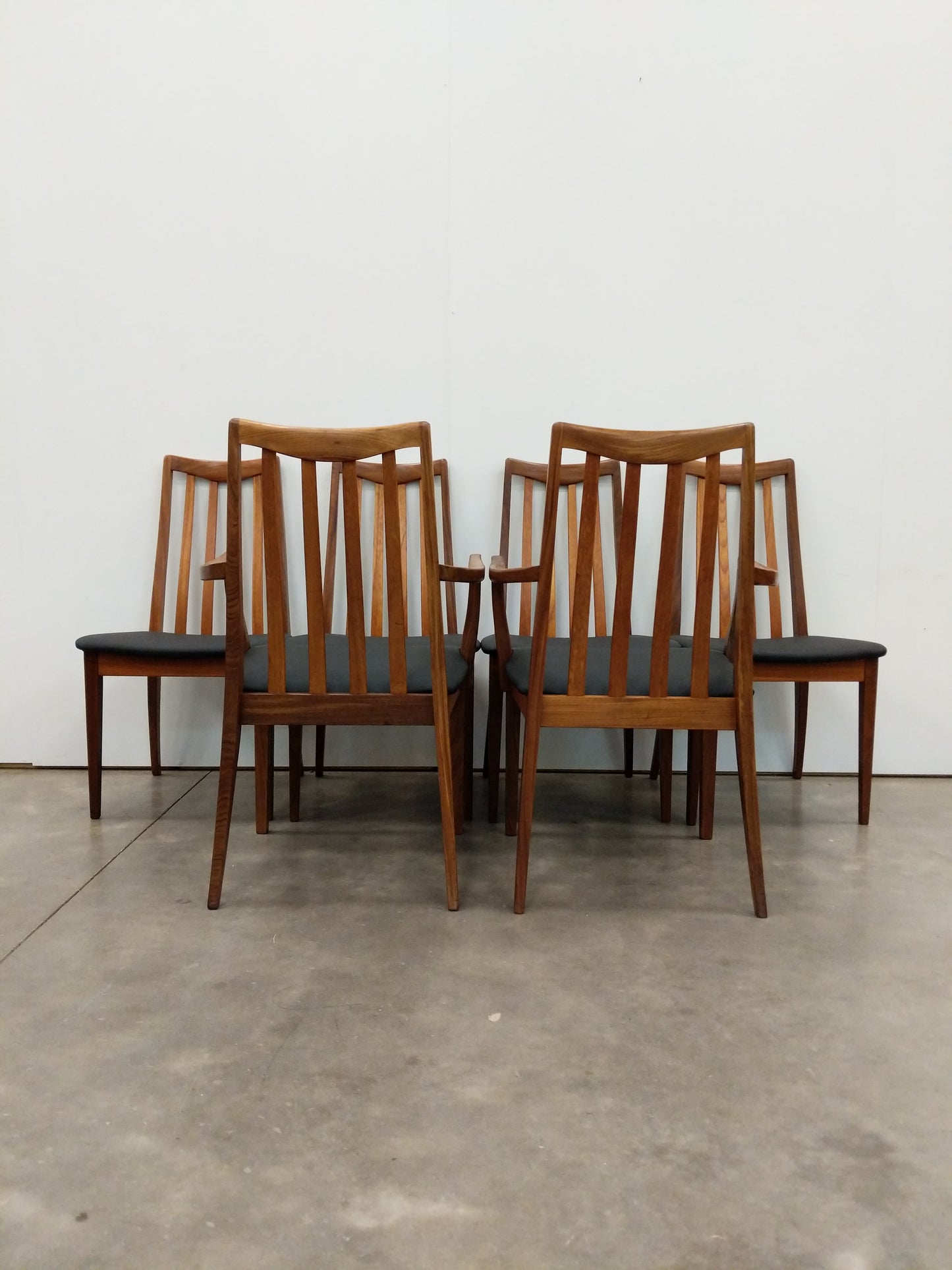 Set of 6 Vintage Mid Century Modern Dining Chairs by G Plan