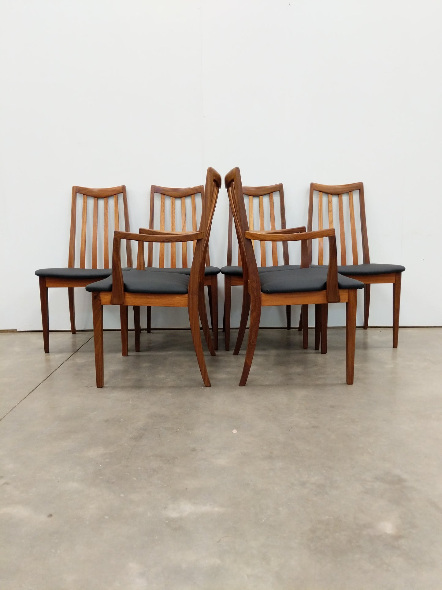 Set of 6 Vintage Mid Century Modern Dining Chairs by G Plan