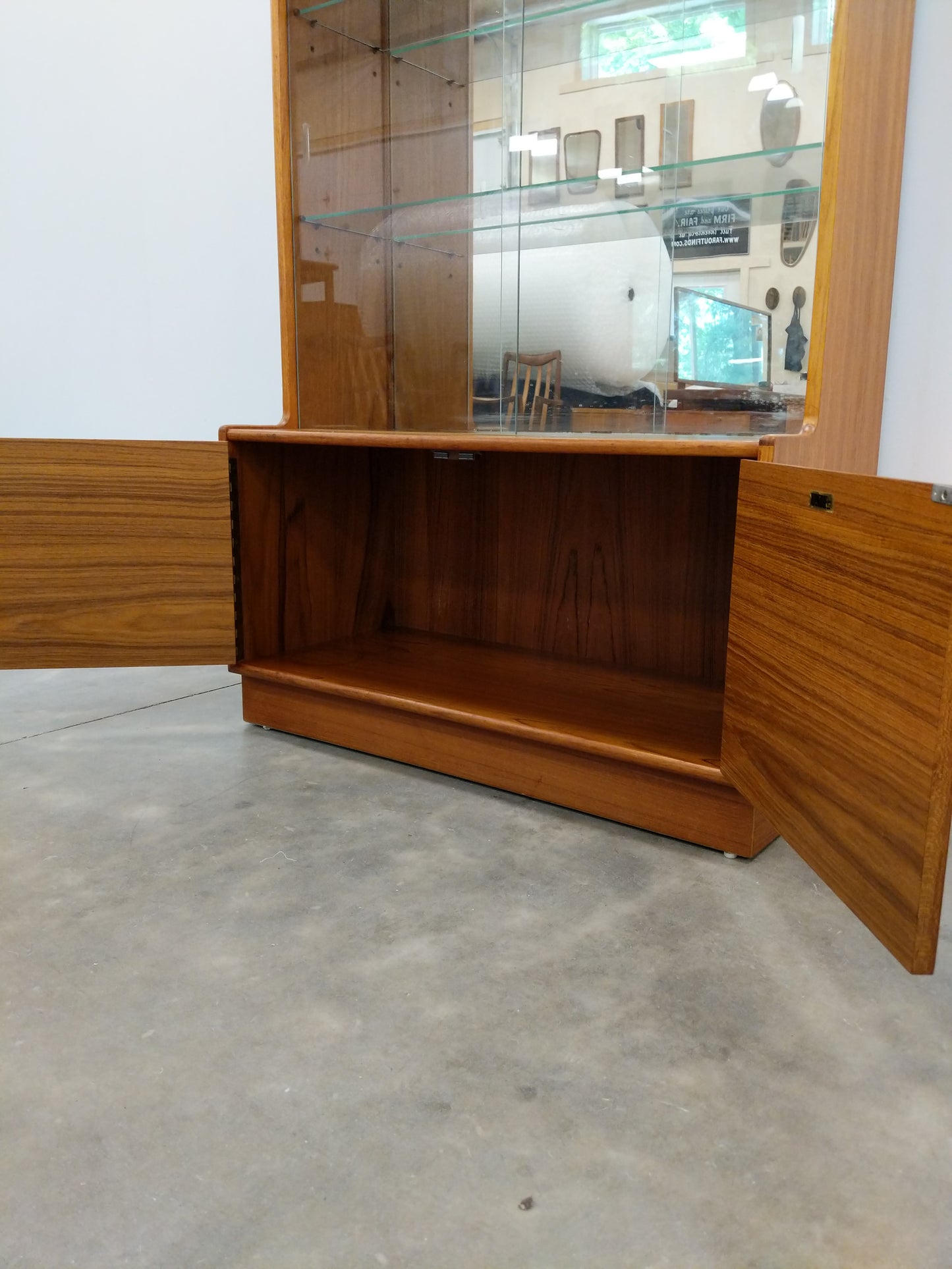 Vintage Mid Century Modern Teak Cabinet by Turnidge of London